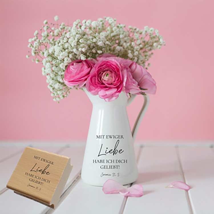 Bibelvers-STEMPEL "Jeremia 31,3 - Mit ewiger Liebe habe ich dich geliebt!"