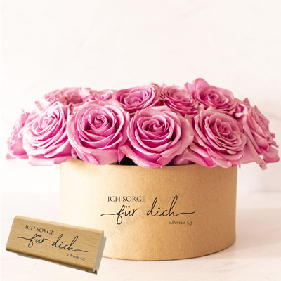 Bibelvers-STEMPEL "1.Petrus 5,7 - Ich sorge für dich"