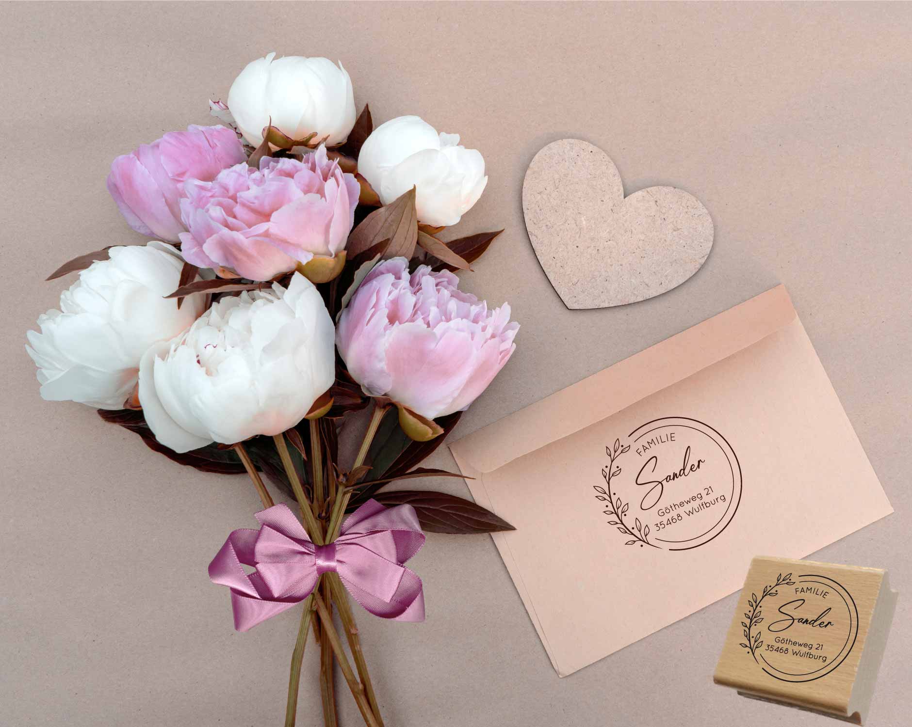 Personalisierter Adresstempel "Sander" | 4–10 cm