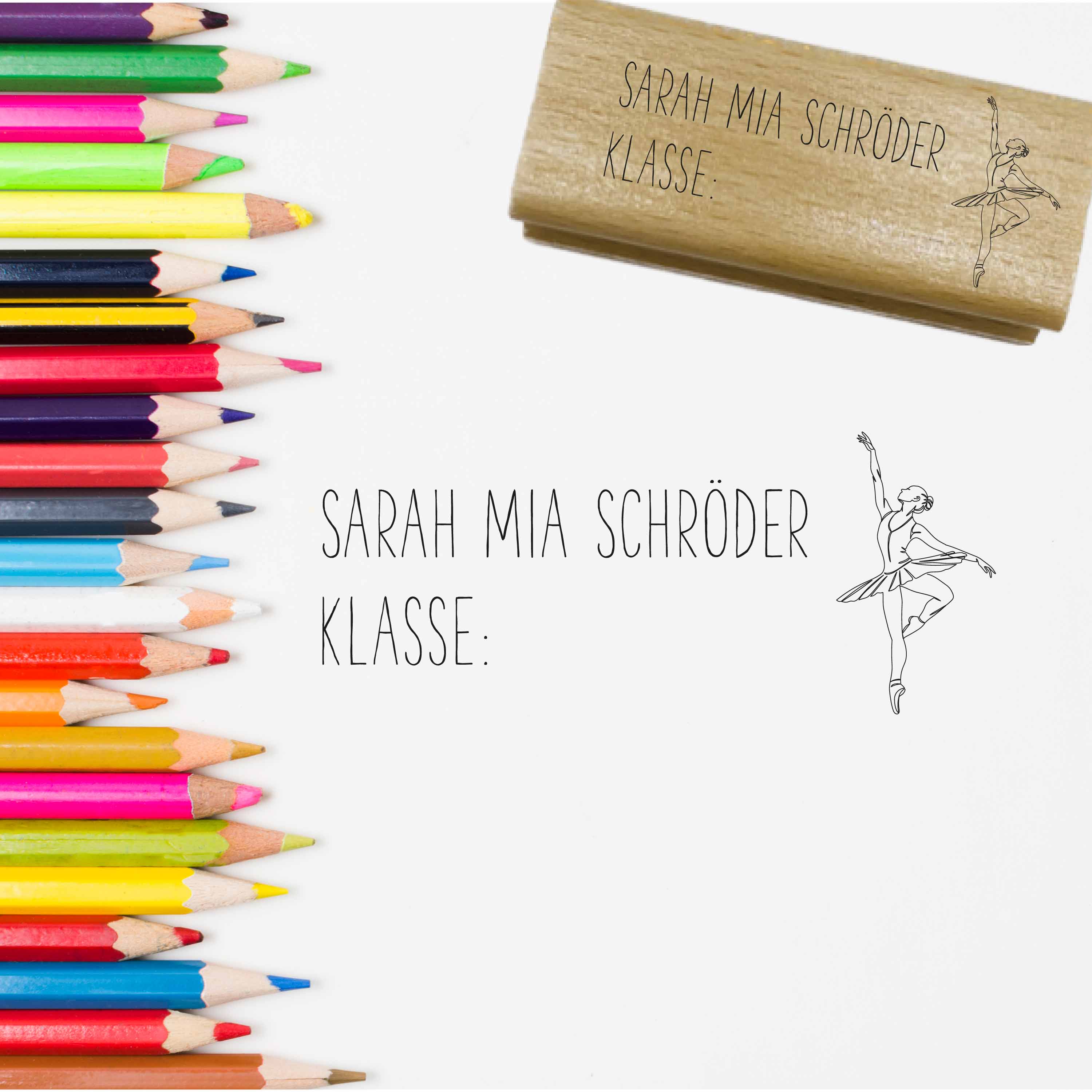 Dein individueller Namensstempel „Sarah“ | 59 x 22 mm