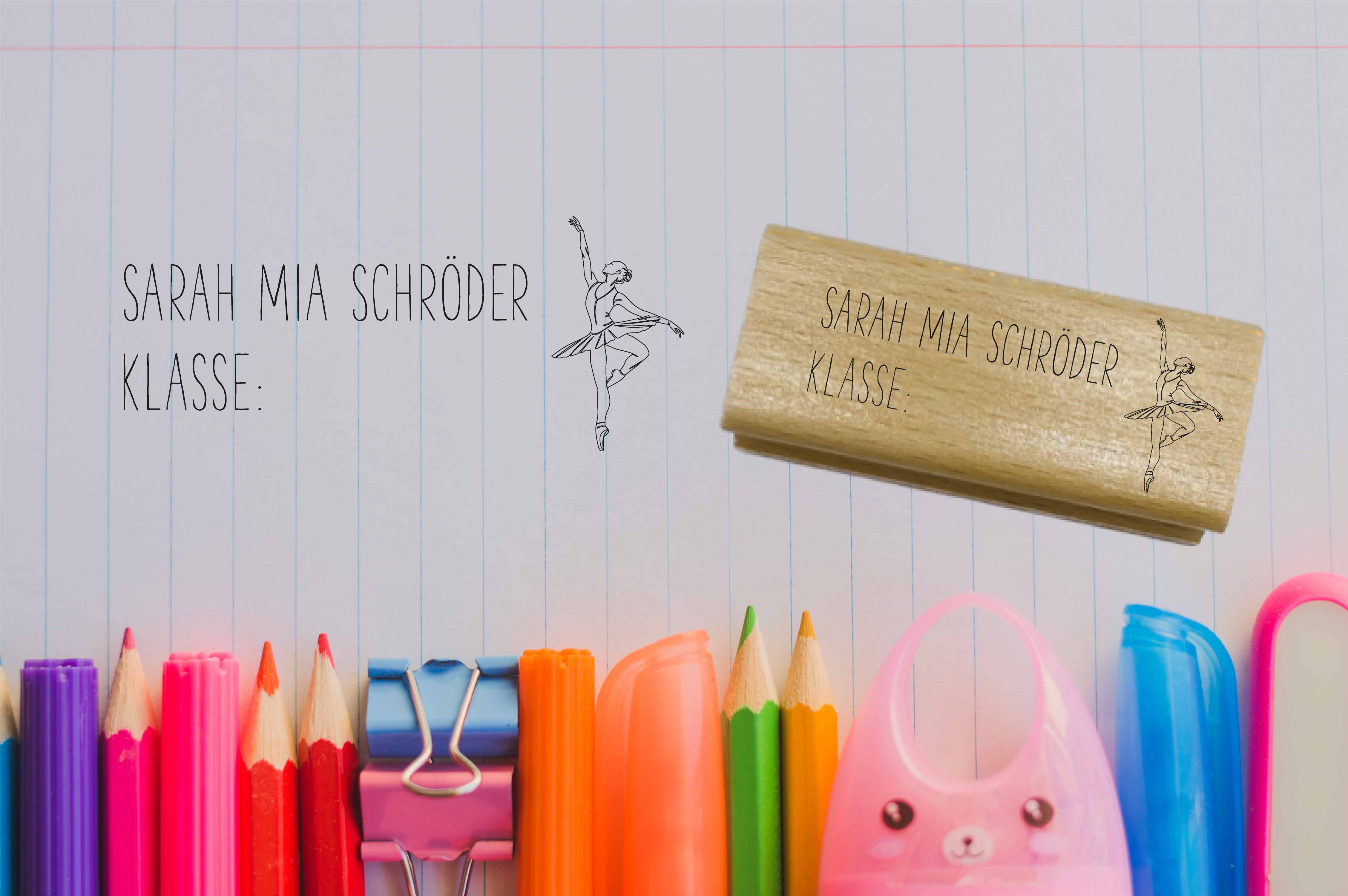 Dein individueller Namensstempel „Sarah“ | 59 x 22 mm