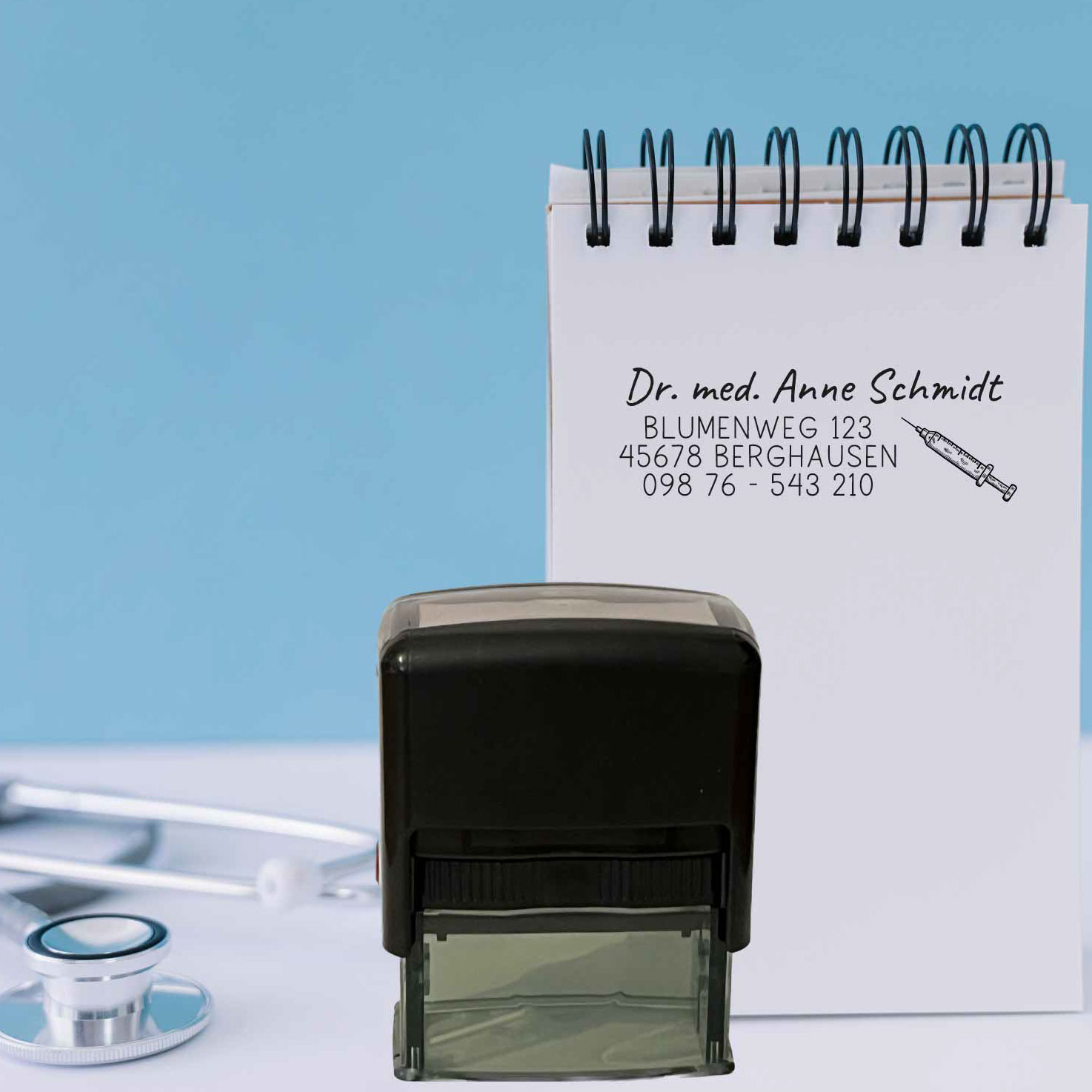 Praxisstempel | Arztstempel – passend für's Impfausweis-Feld