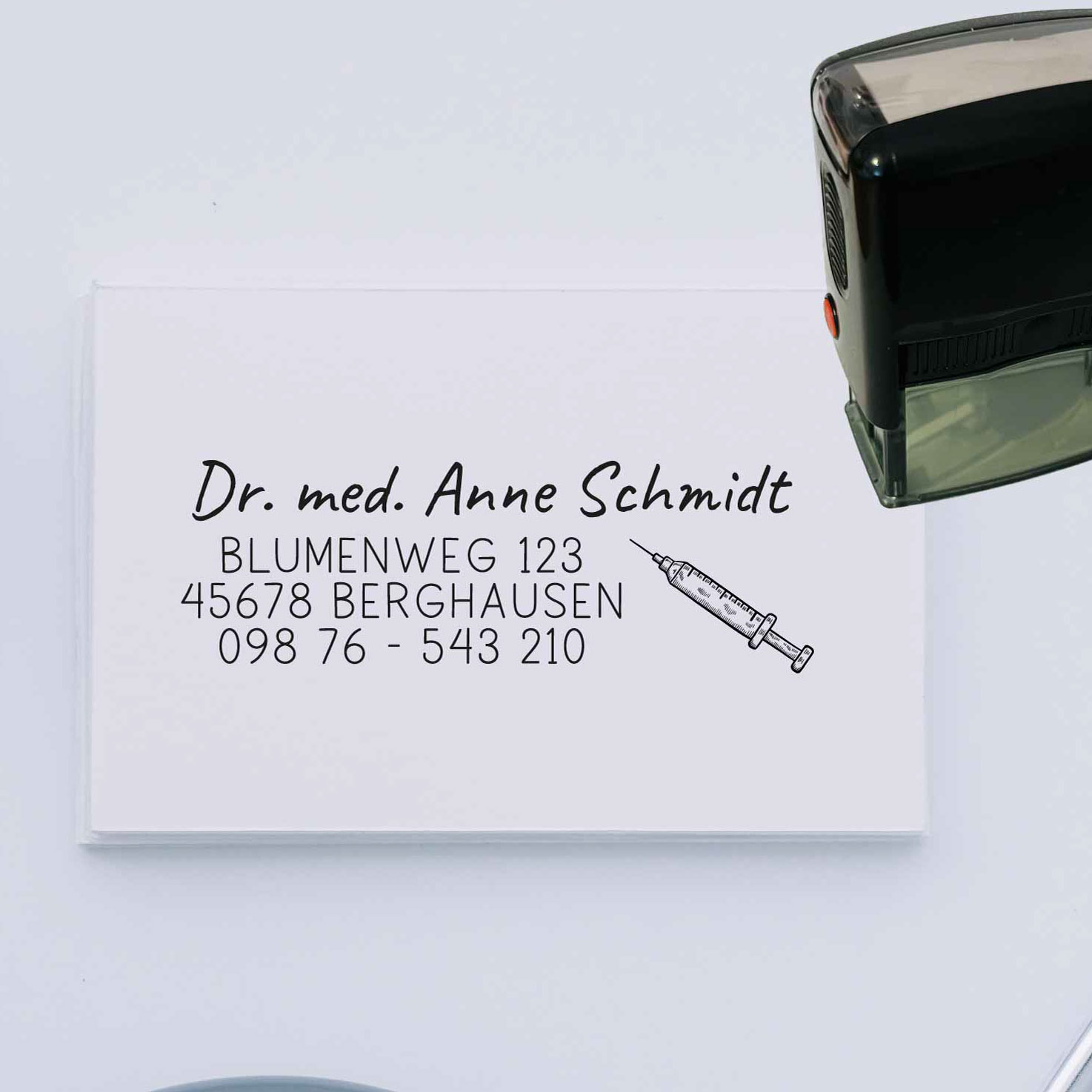 Praxisstempel | Arztstempel – passend für's Impfausweis-Feld