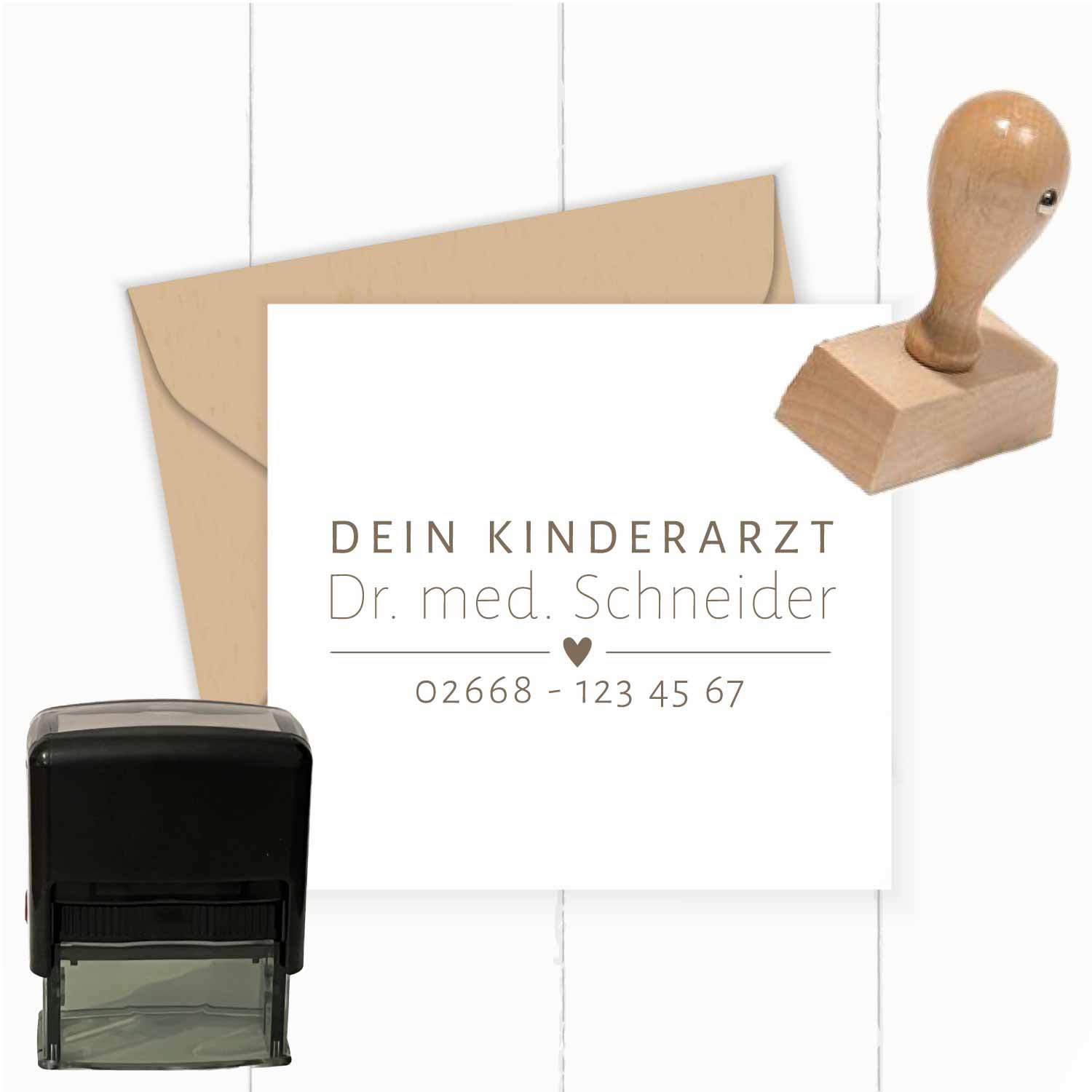 Praxisstempel | Arztstempel – passend für's Impfausweis-Feld - ST0431