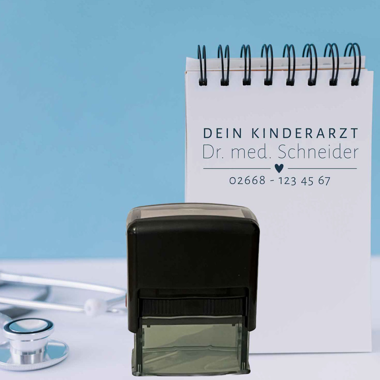 Praxisstempel | Arztstempel – passend für's Impfausweis-Feld