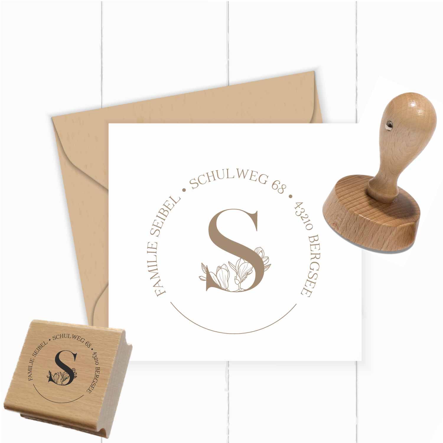 Personalisierter Adresstempel "Seibel" | 4–10 cm  - ST0342