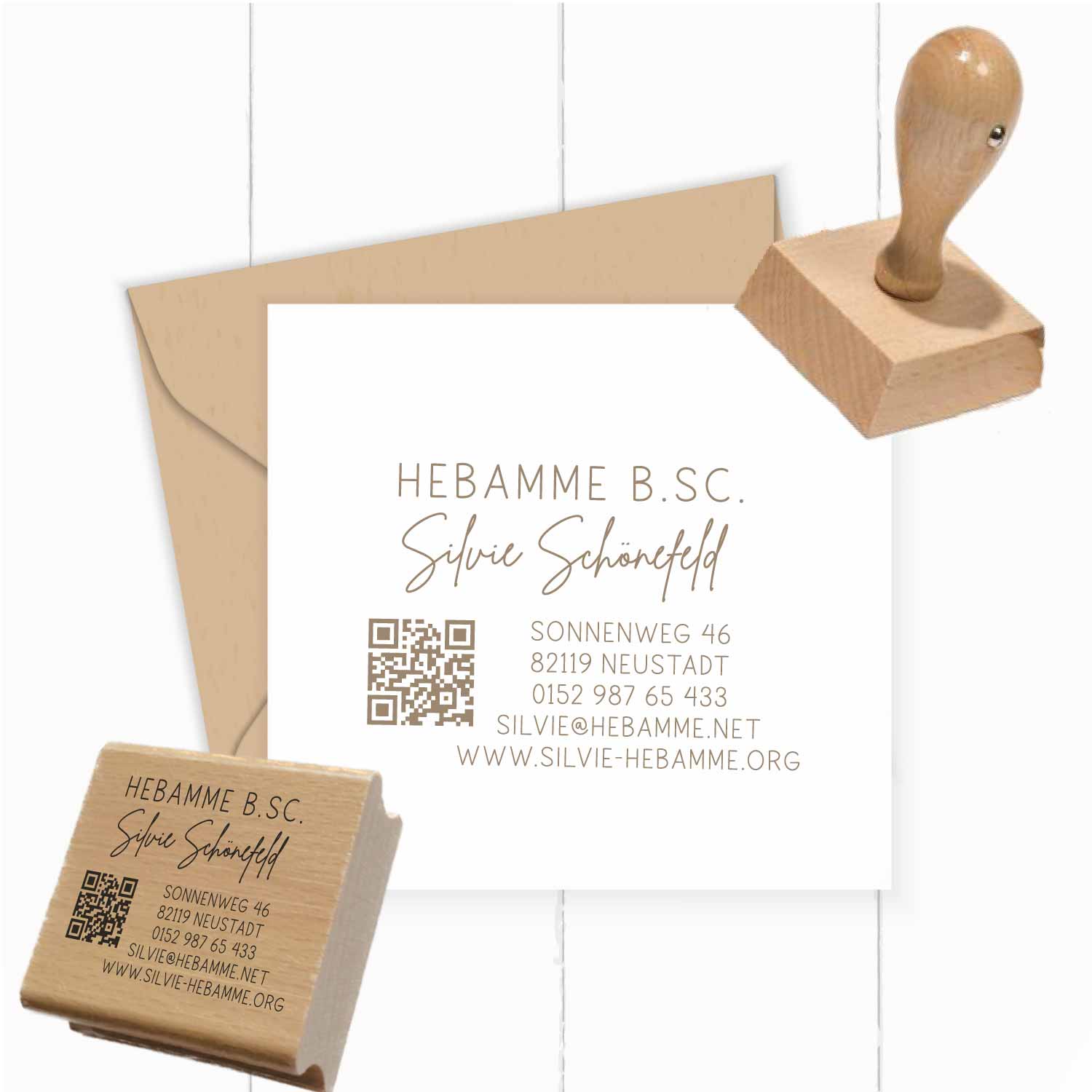 AdressSTEMPEL für Hebammen und Geburtshelfer "Silvie" - ST0355