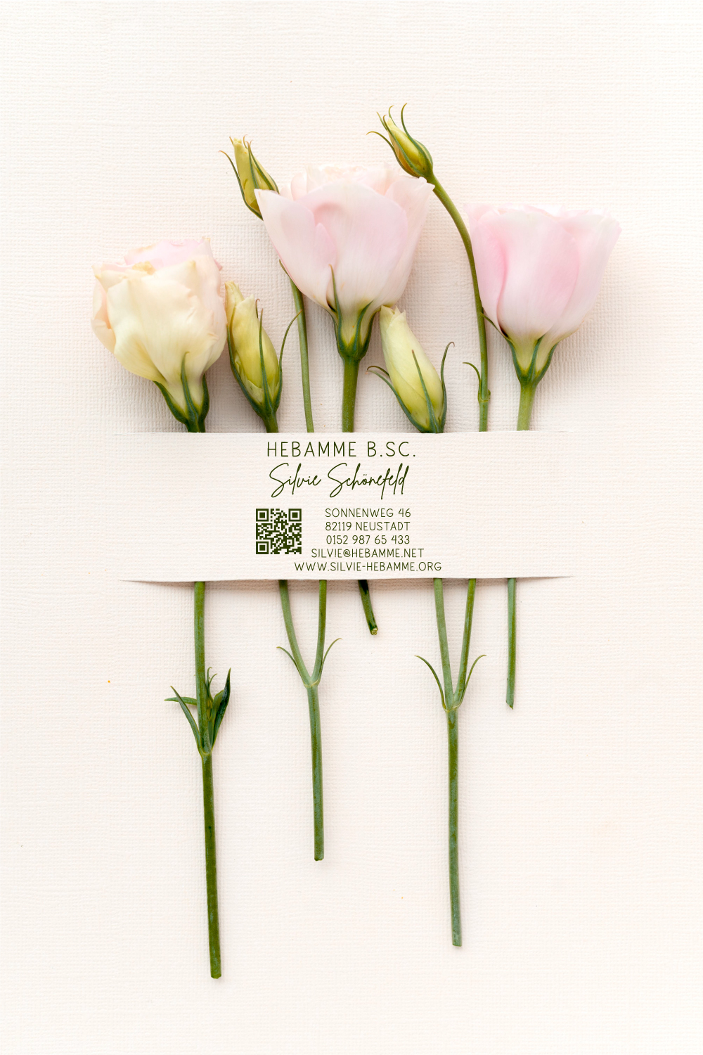 AdressSTEMPEL für Hebammen und Geburtshelfer "Silvie"