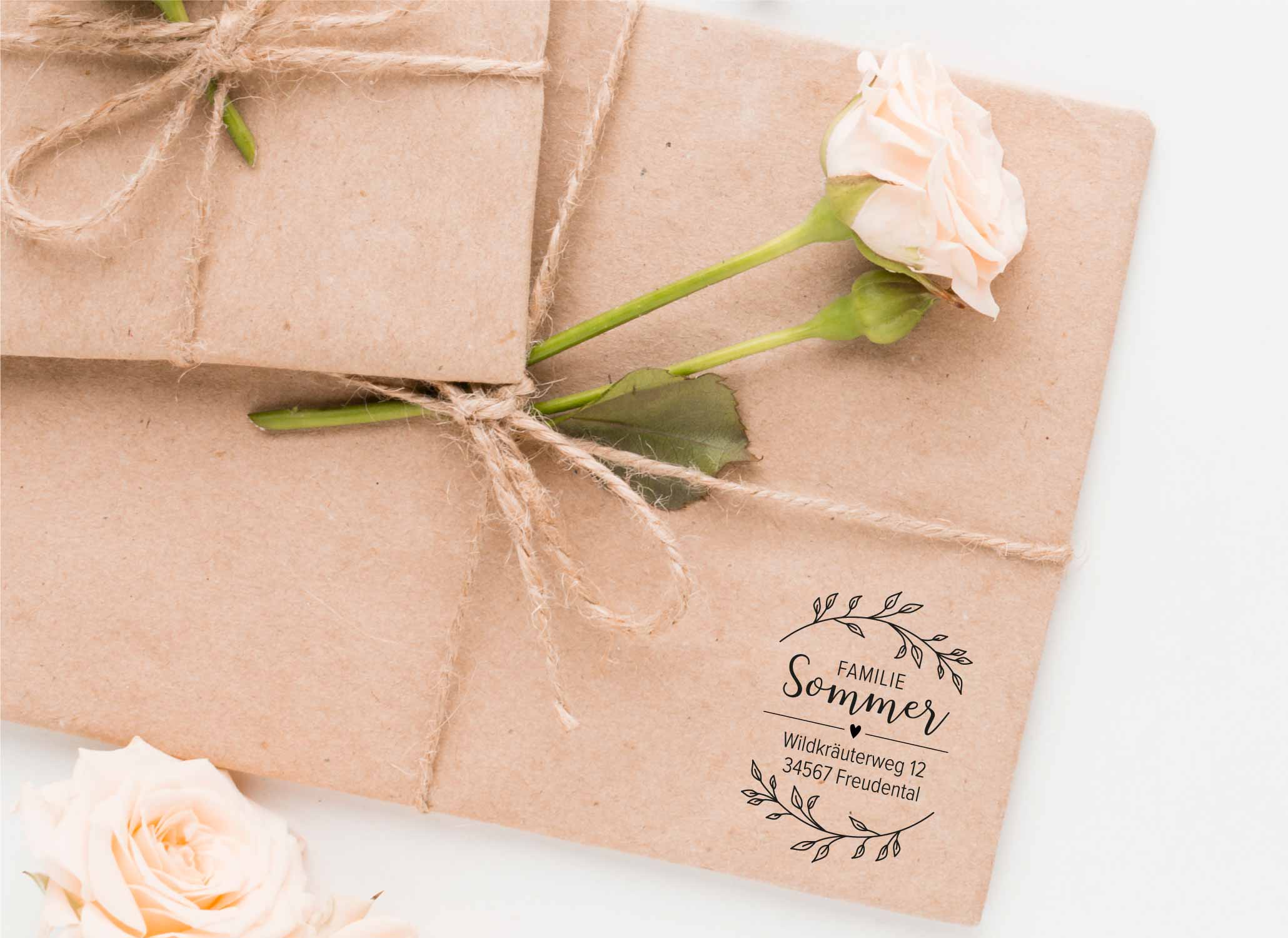 Personalisierter Adresstempel "Sommer" | 4–10 cm