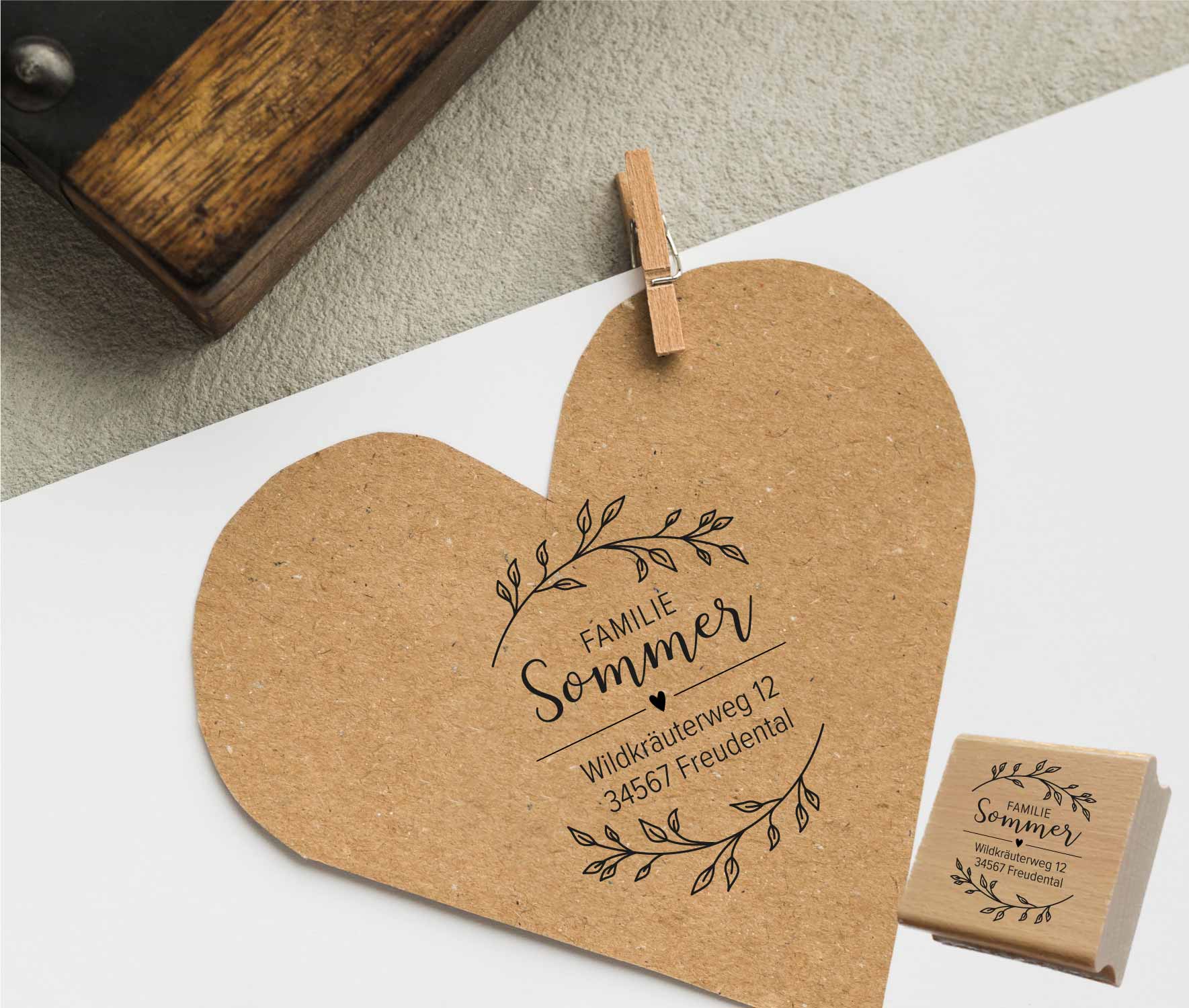 Personalisierter Adresstempel "Sommer" | 4–10 cm