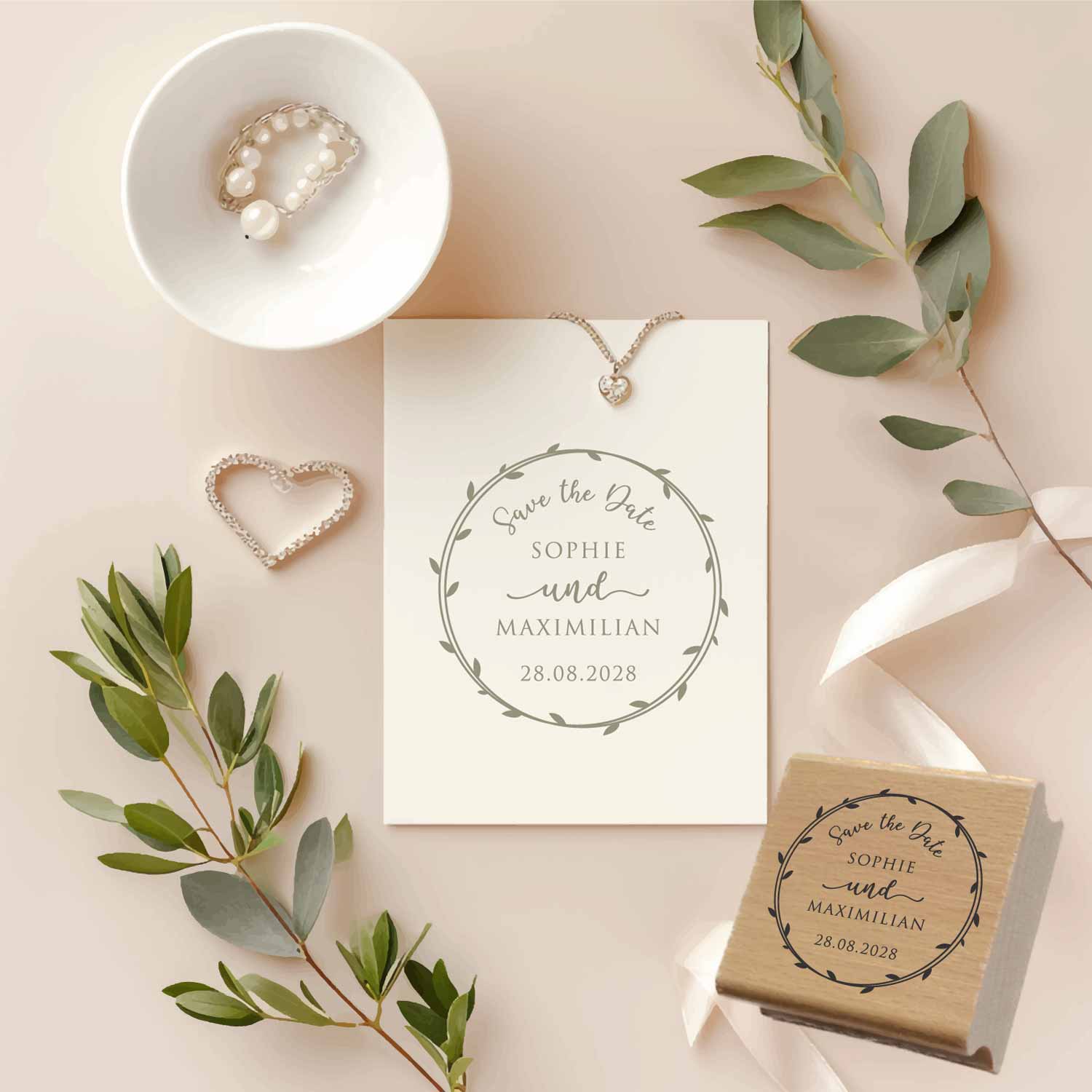 Personalisierter Hochzeits-STEMPEL "Sophie"