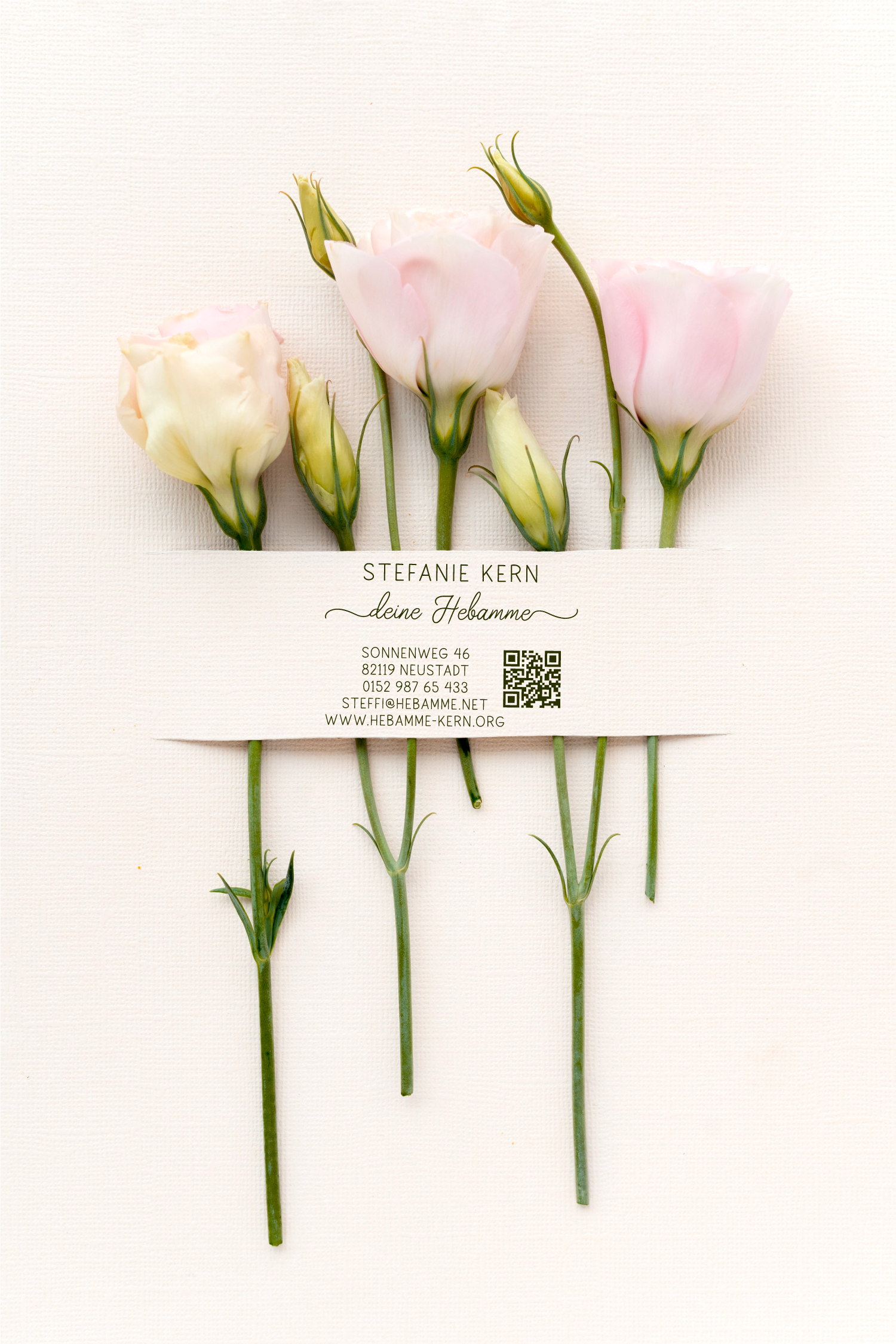 AdressSTEMPEL für Hebammen und Geburtshelfer "Stefanie"