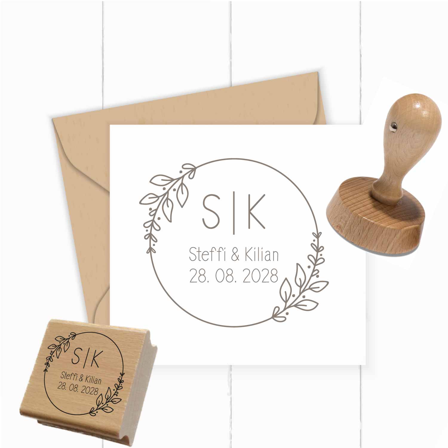 Personalisierter Hochzeits-STEMPEL "Steffi"