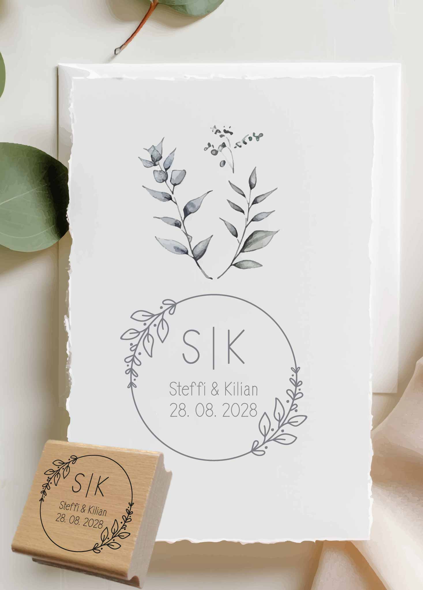 Personalisierter Hochzeits-STEMPEL "Steffi"