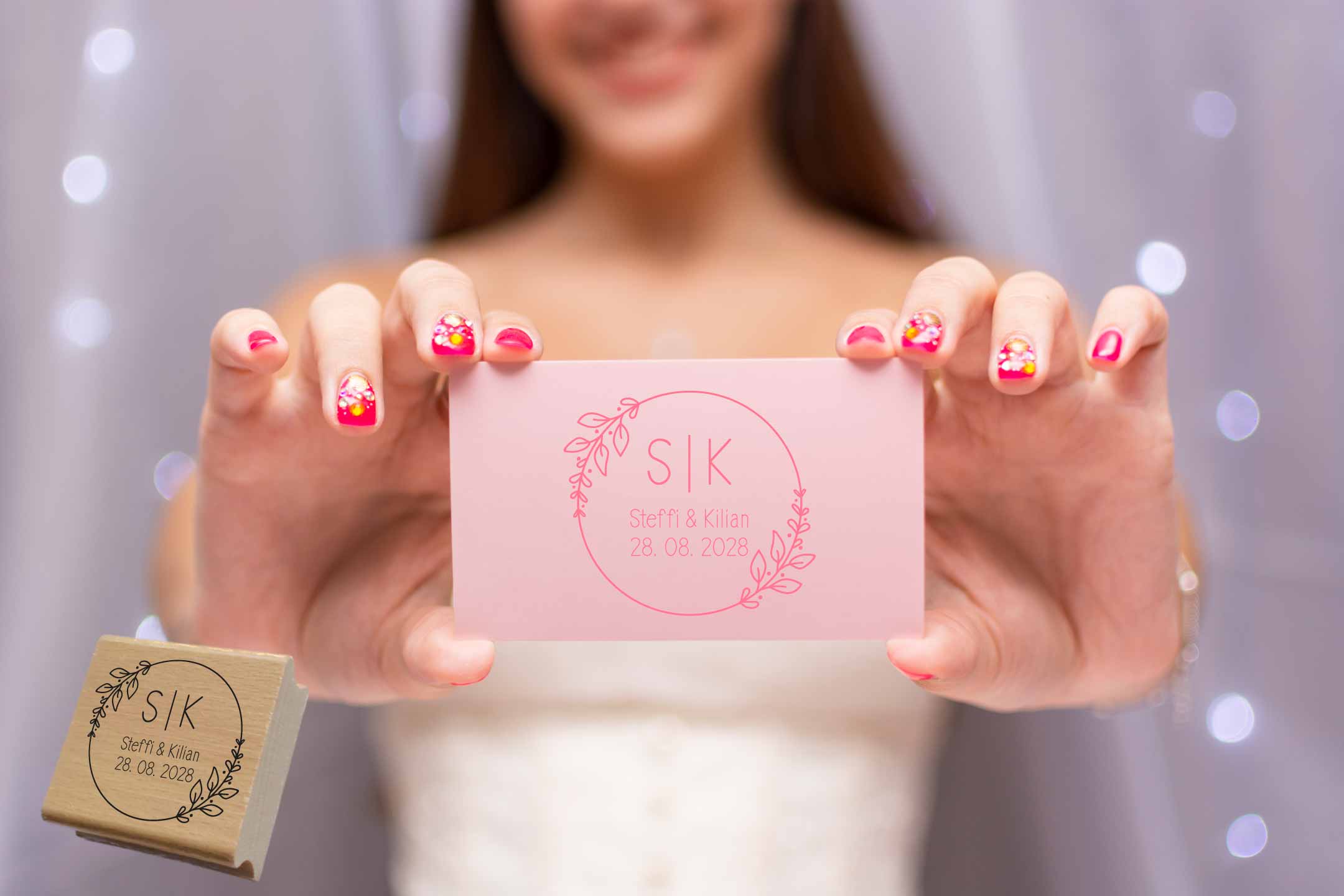 Personalisierter Hochzeits-STEMPEL "Steffi"
