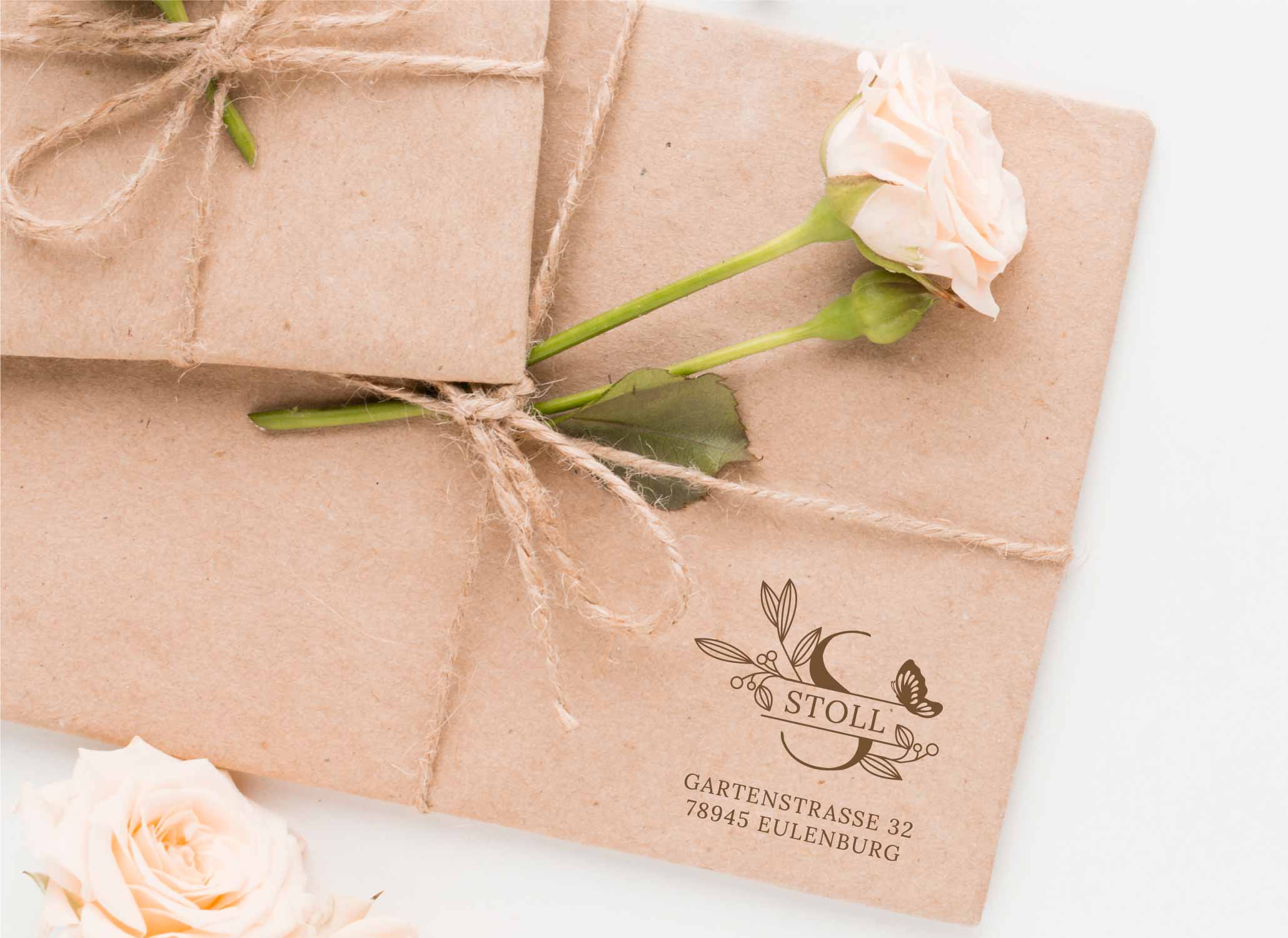Personalisierter Adresstempel "Stoll" | 4–10 cm 