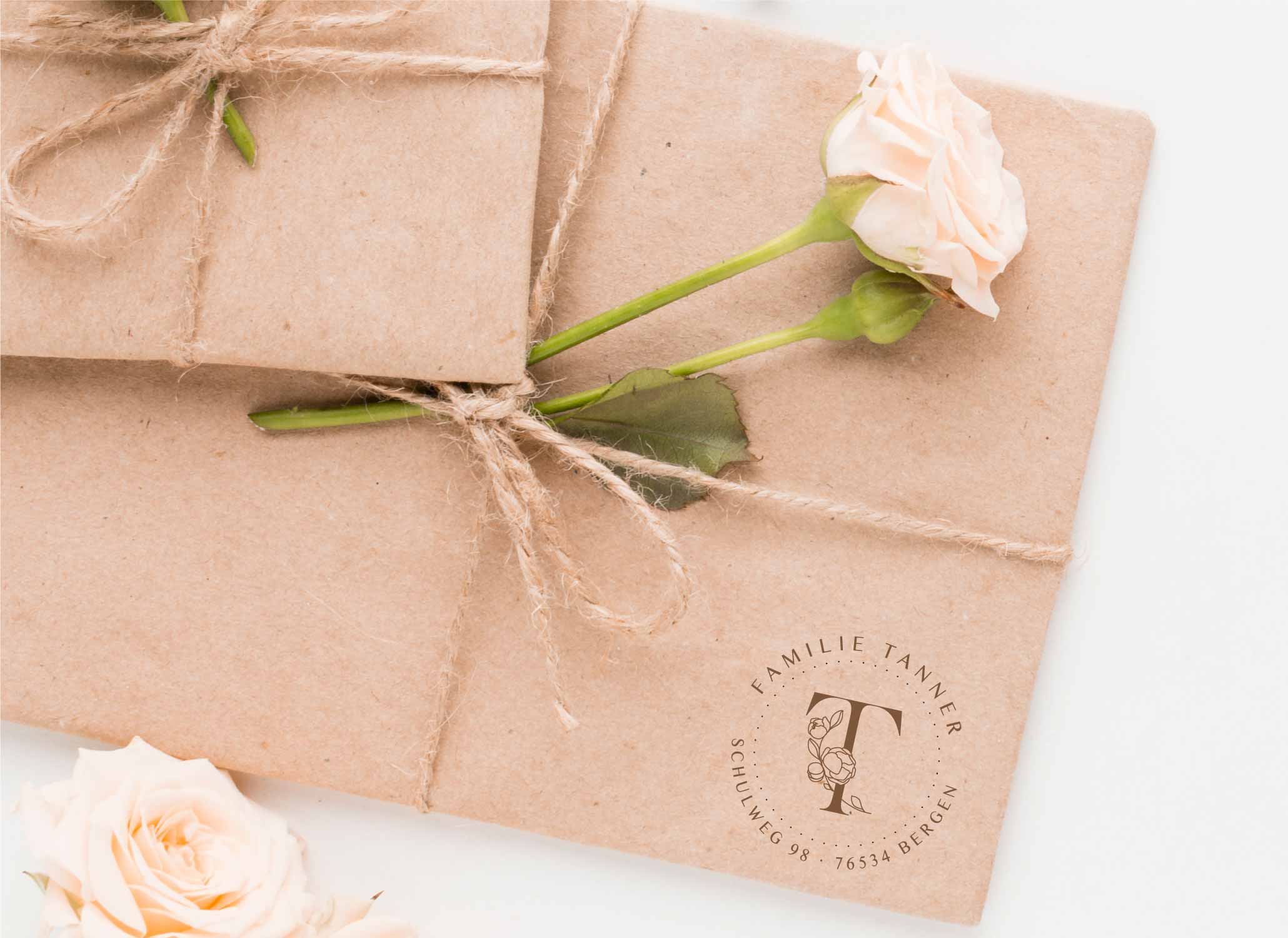 Personalisierter Adresstempel "Tanner" | 4–10 cm