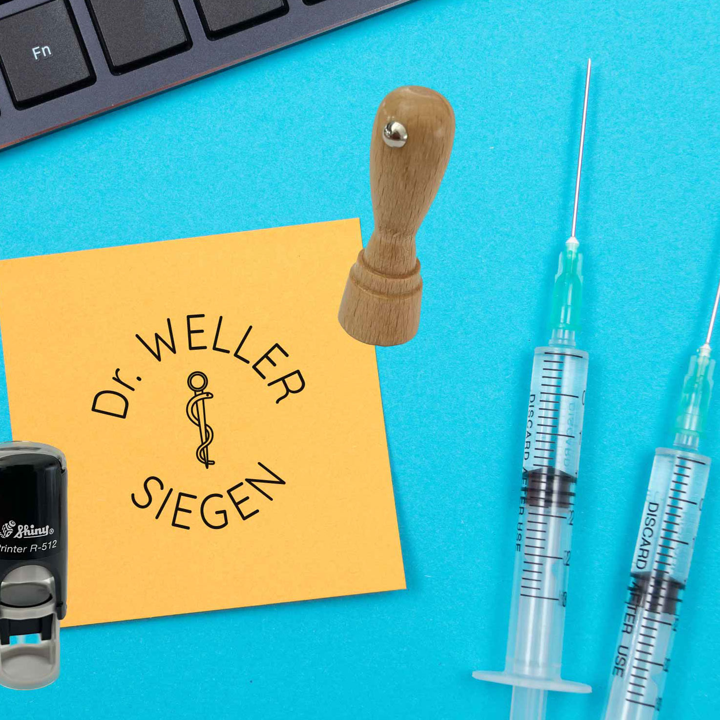 Praxisstempel | Arztstempel – 12 mm passend f. Impfausweis-Feld