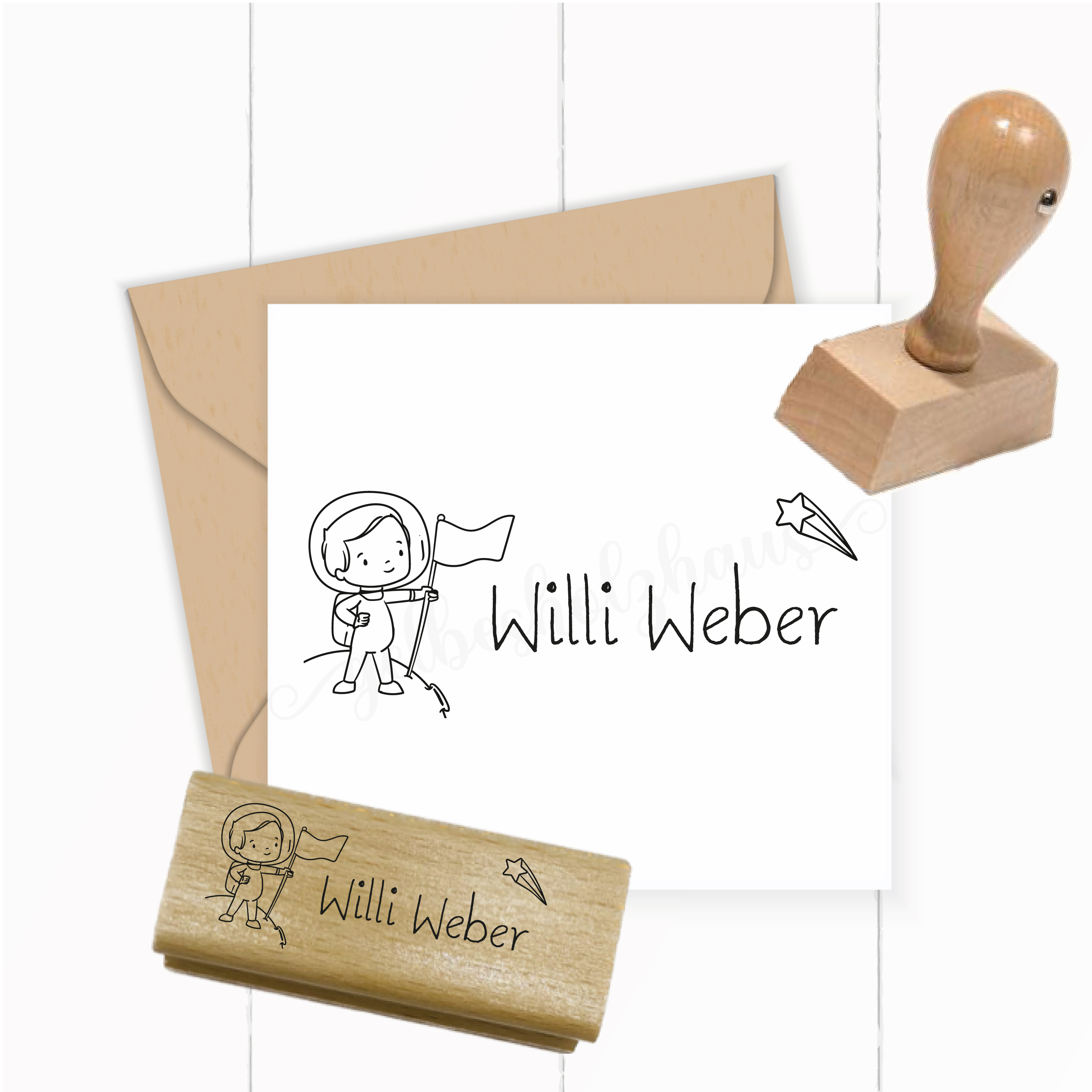 Dein individueller Namensstempel „Willi“ | 59 x 22 mm - ST0388