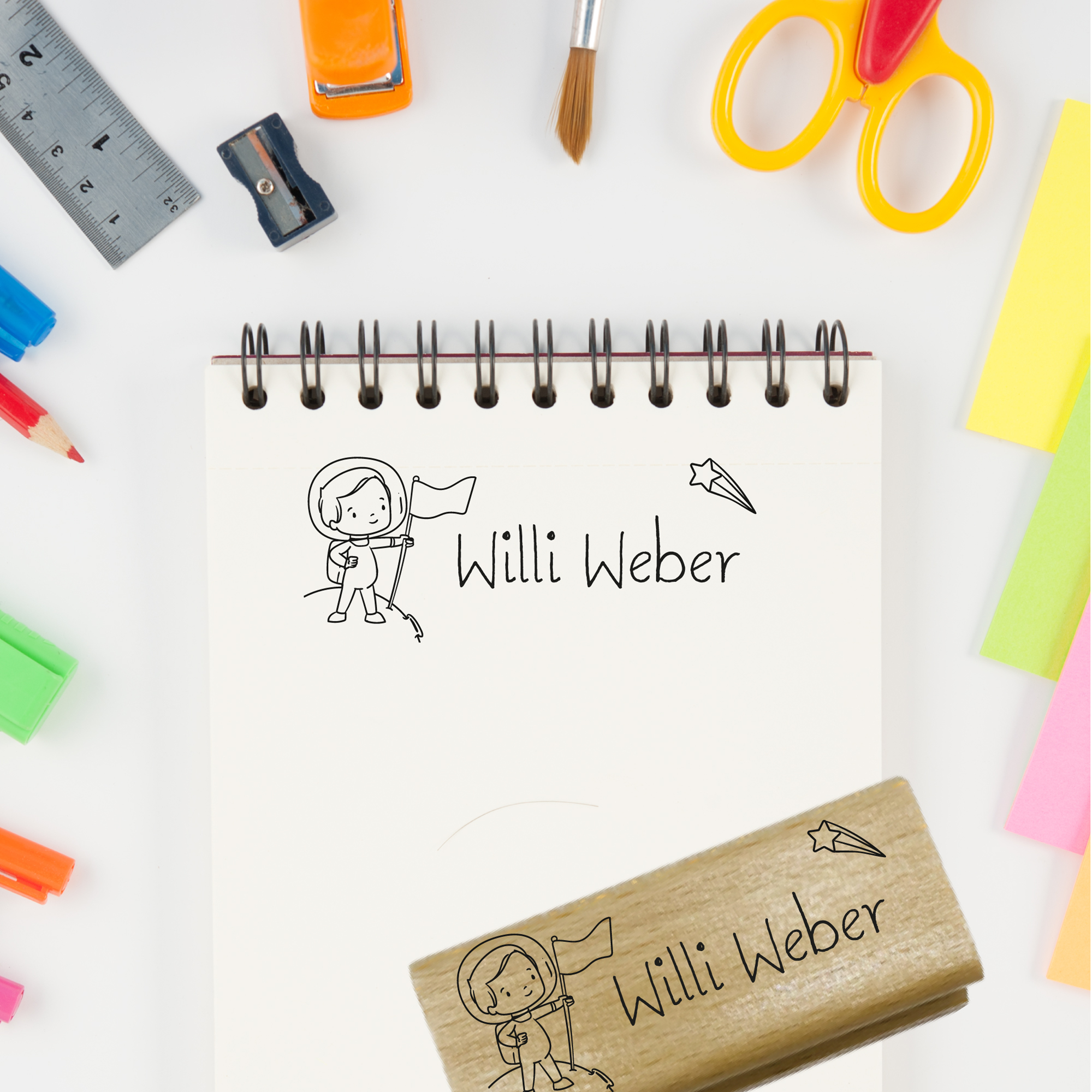 Dein individueller Namensstempel „Willi“ | 59 x 22 mm