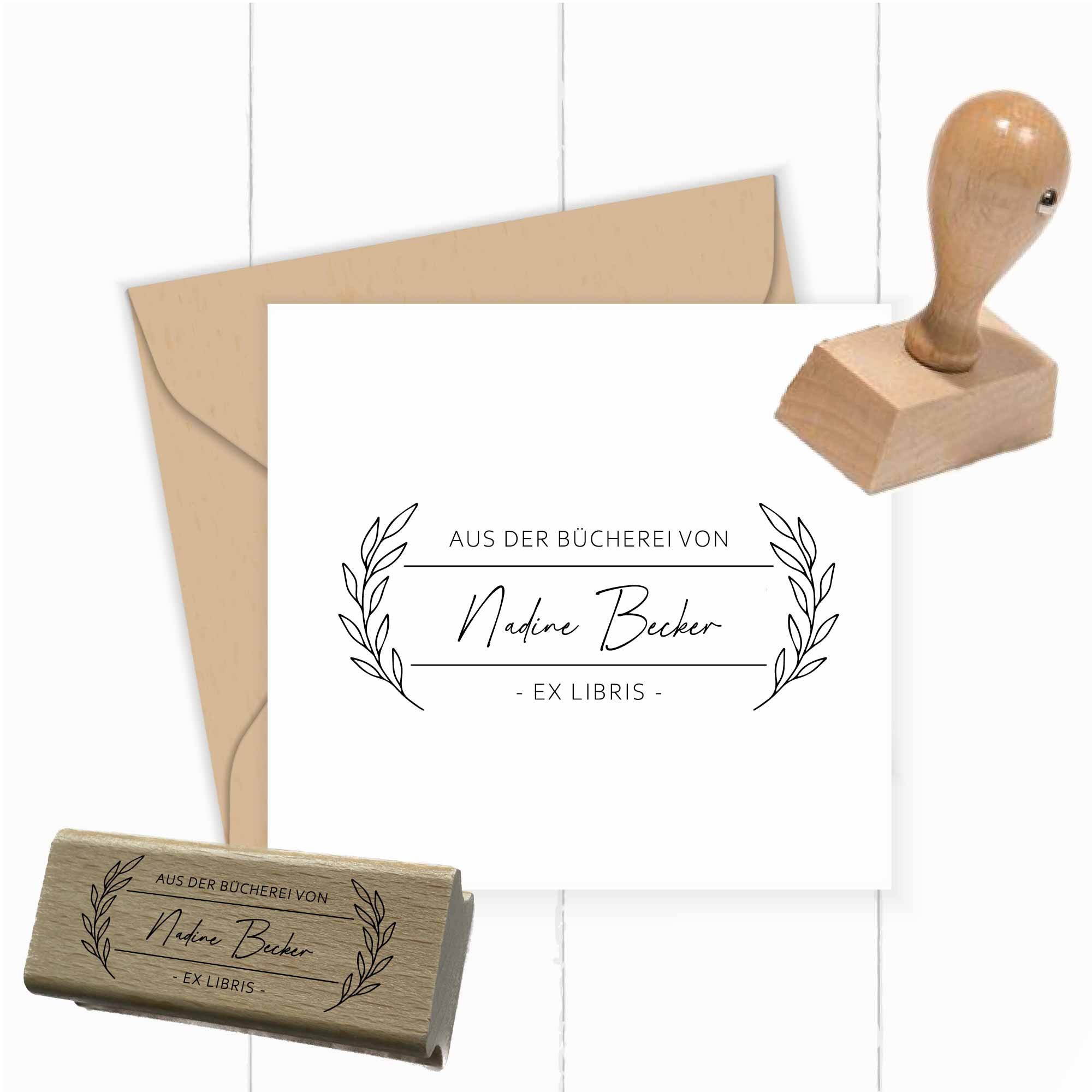 Bücherei-Stempel | individualisiert mit Name oder Gemeinde - ST0514