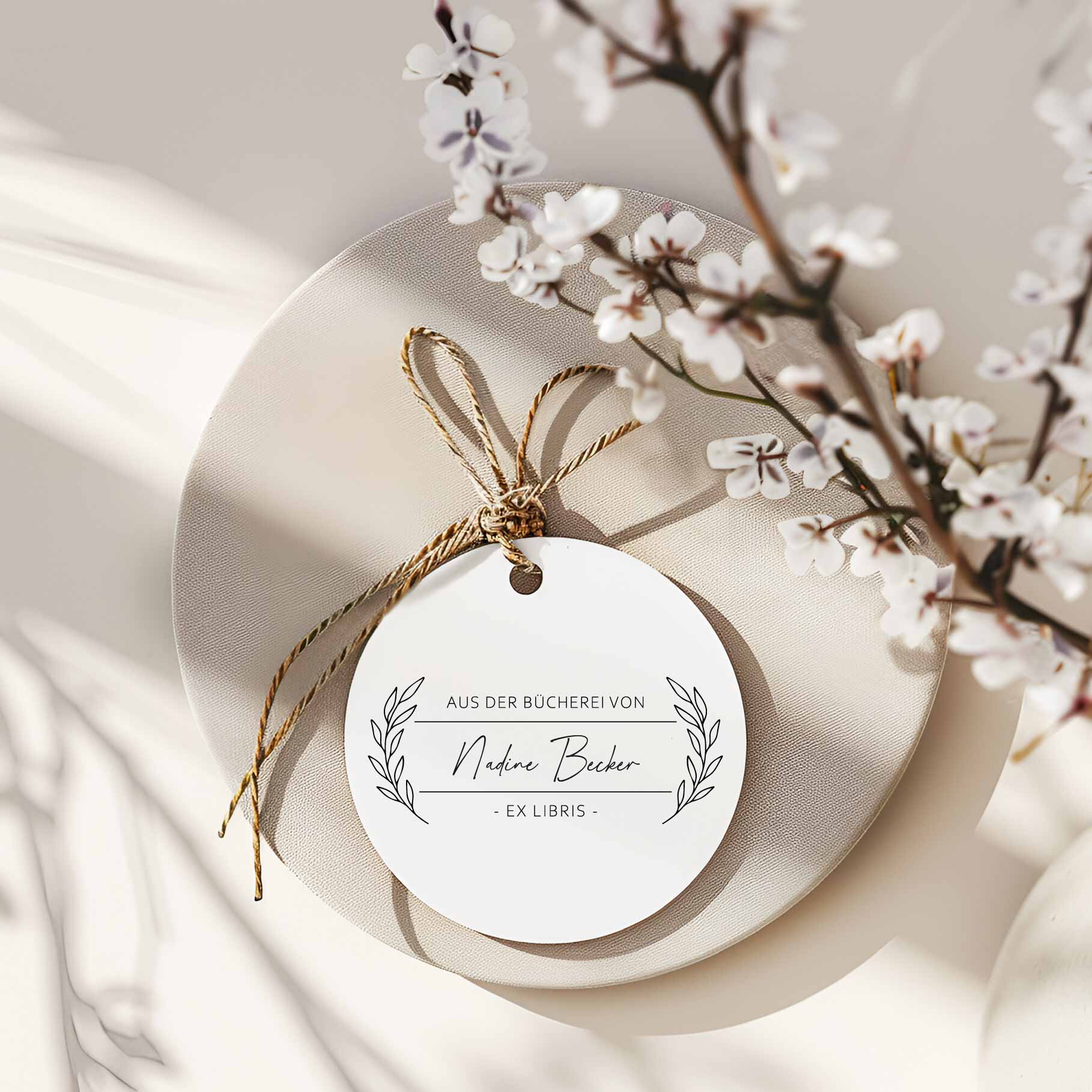 Bücherei-Stempel | individualisiert mit Name oder Gemeinde