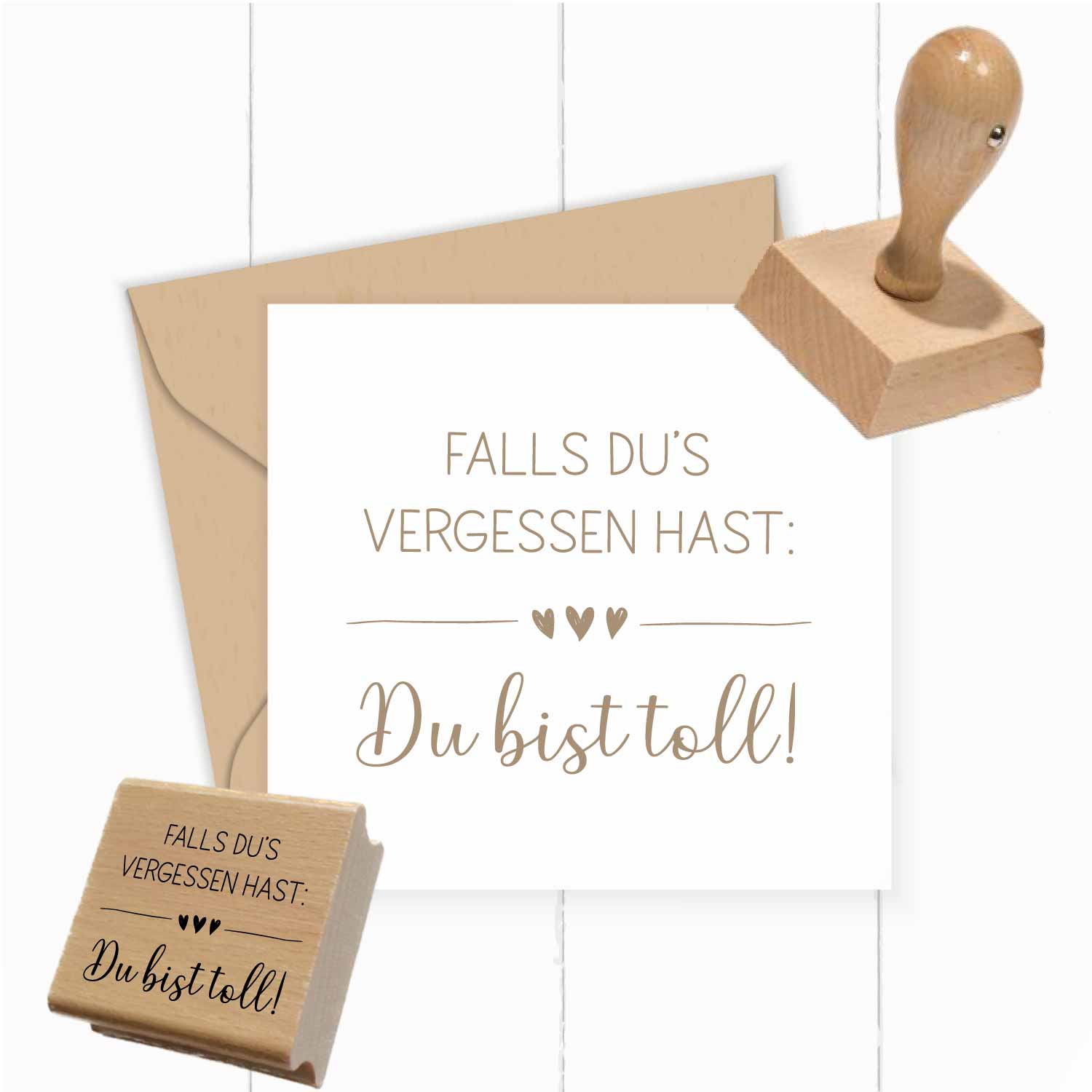 Stempel - Falls du's vergessen hast: Du bist toll!