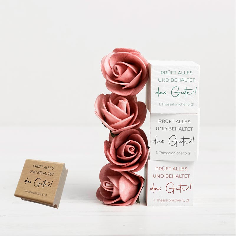 Jahreslosung 2025 STEMPEL "Prüft alles, das Gute behaltet"