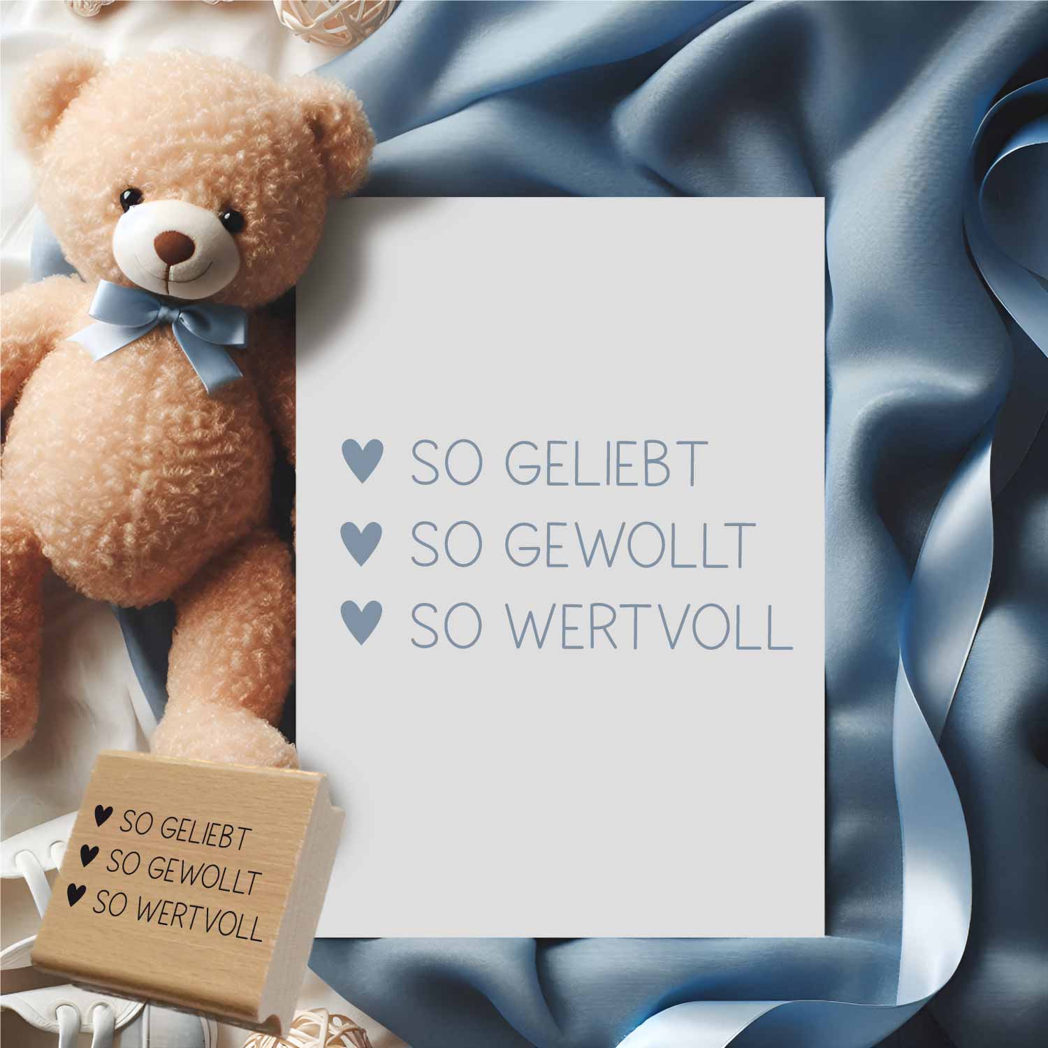 Stempel - so geliebt | so gewollt | so wertvoll