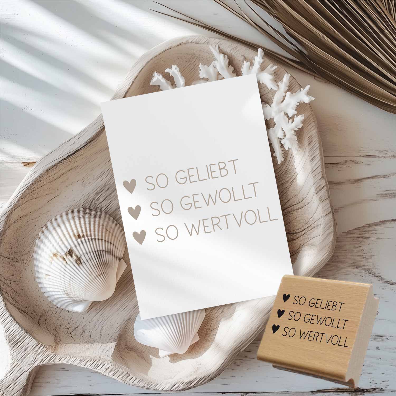 Stempel - so geliebt | so gewollt | so wertvoll