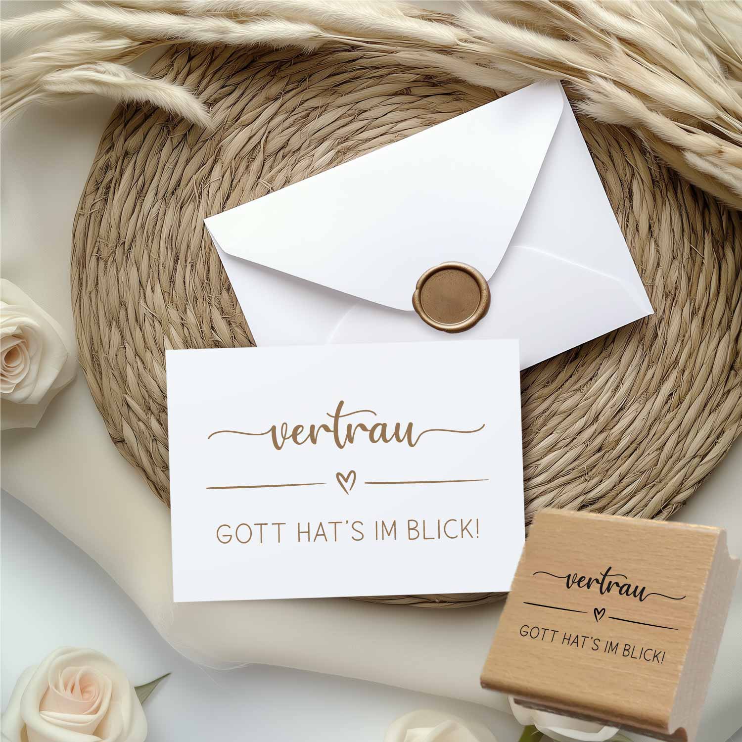 Stempel - Vertrau | Gott hat´s im Blick