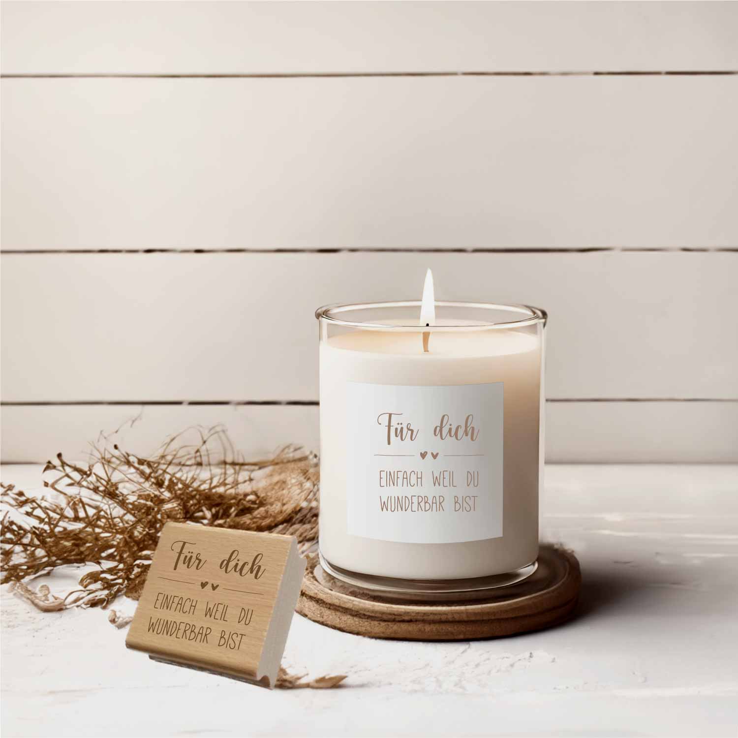 Herzchen Stempel – Für dich | Einfach weil du wunderbar bist