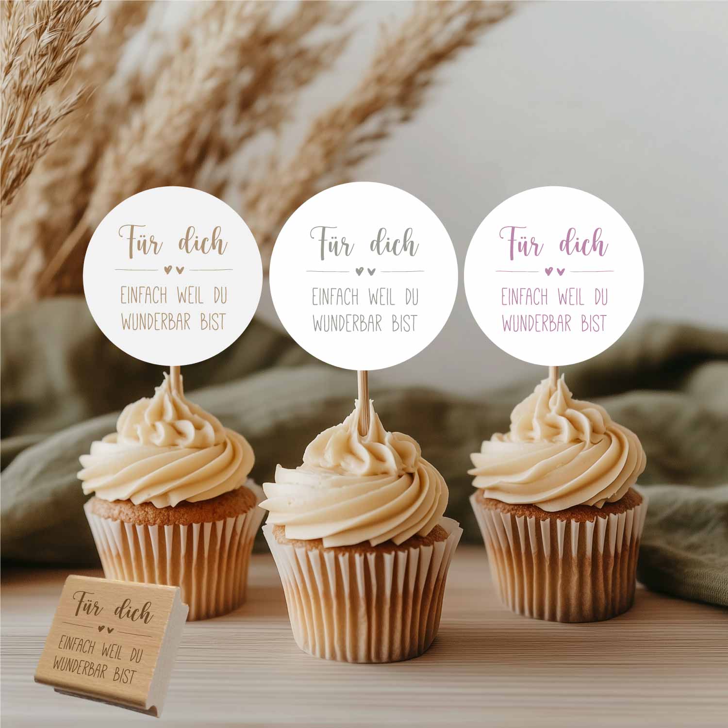 Herzchen Stempel – Für dich | Einfach weil du wunderbar bist