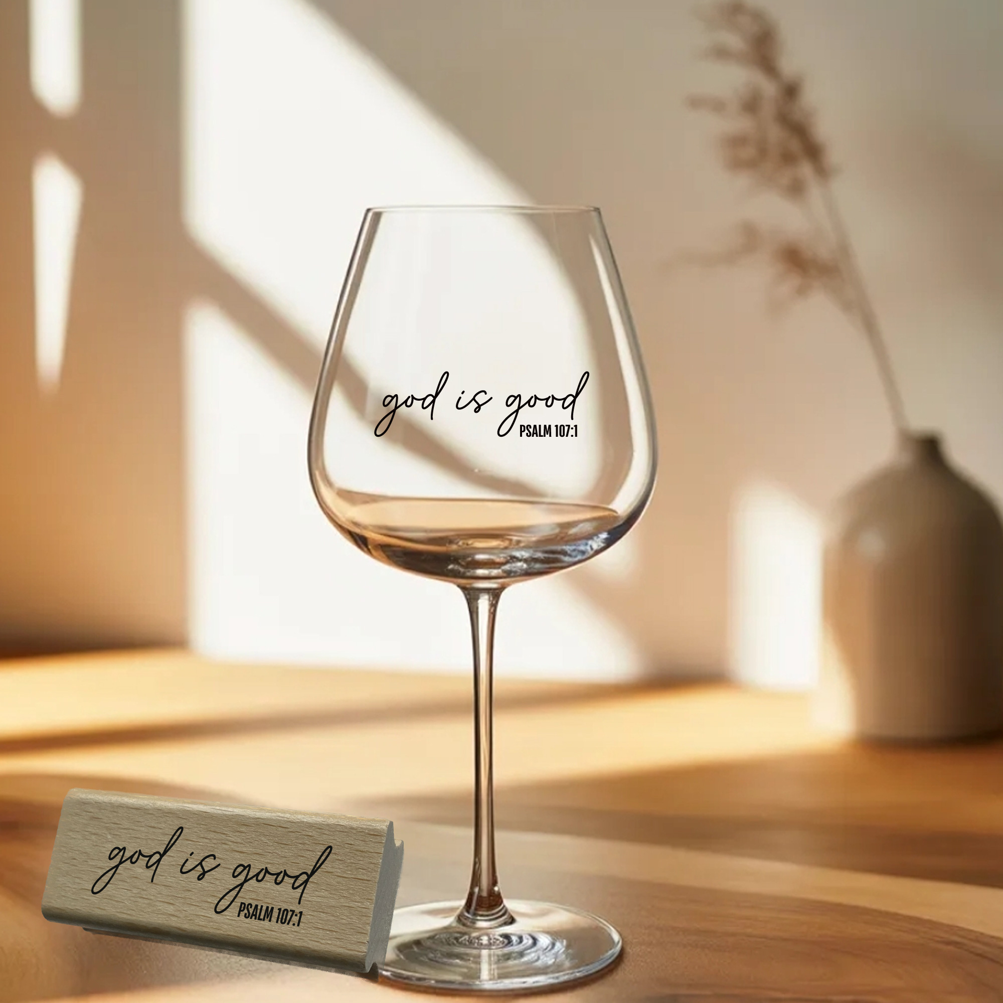 Stempel Psalm 107:1 • god is good Christlicher Dankbarkeits- & Hochzeitsstempel