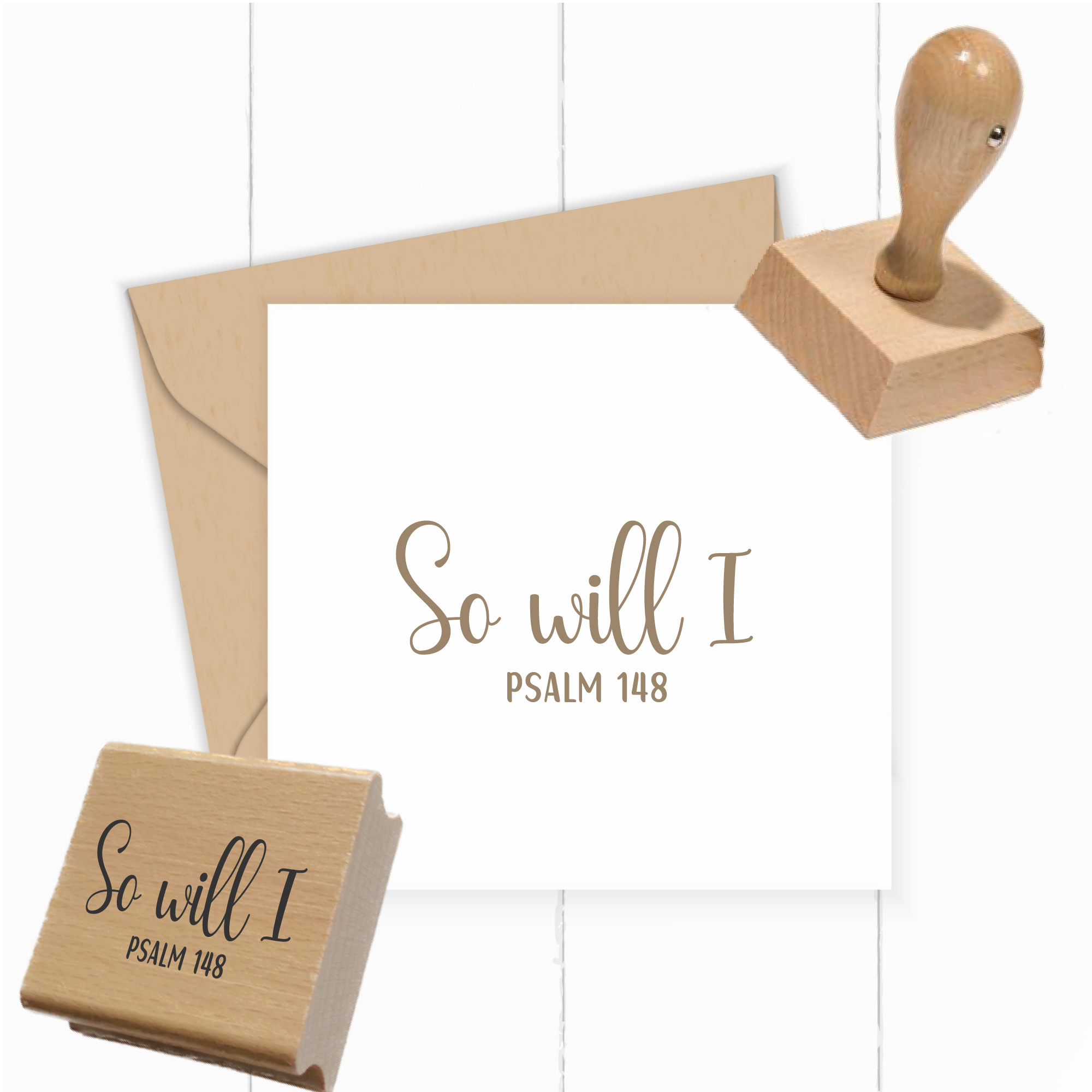 Stempel Psalm 148 • So will I Christlicher Lobpreis- & Bekenntnisstempel