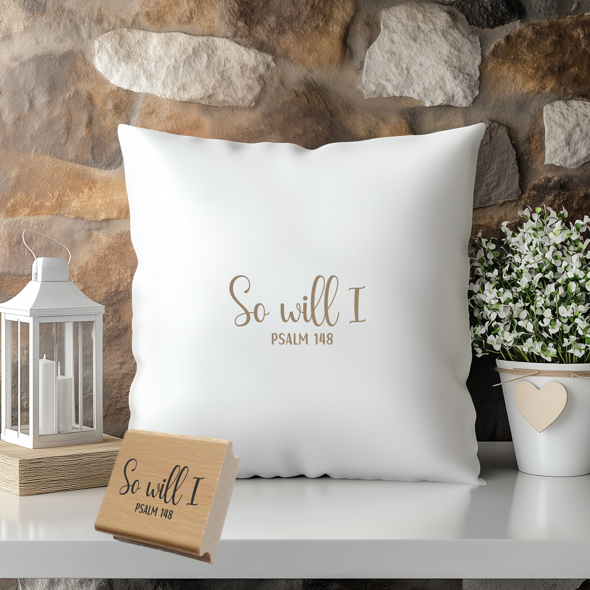 Stempel Psalm 148 • So will I Christlicher Lobpreis- & Bekenntnisstempel