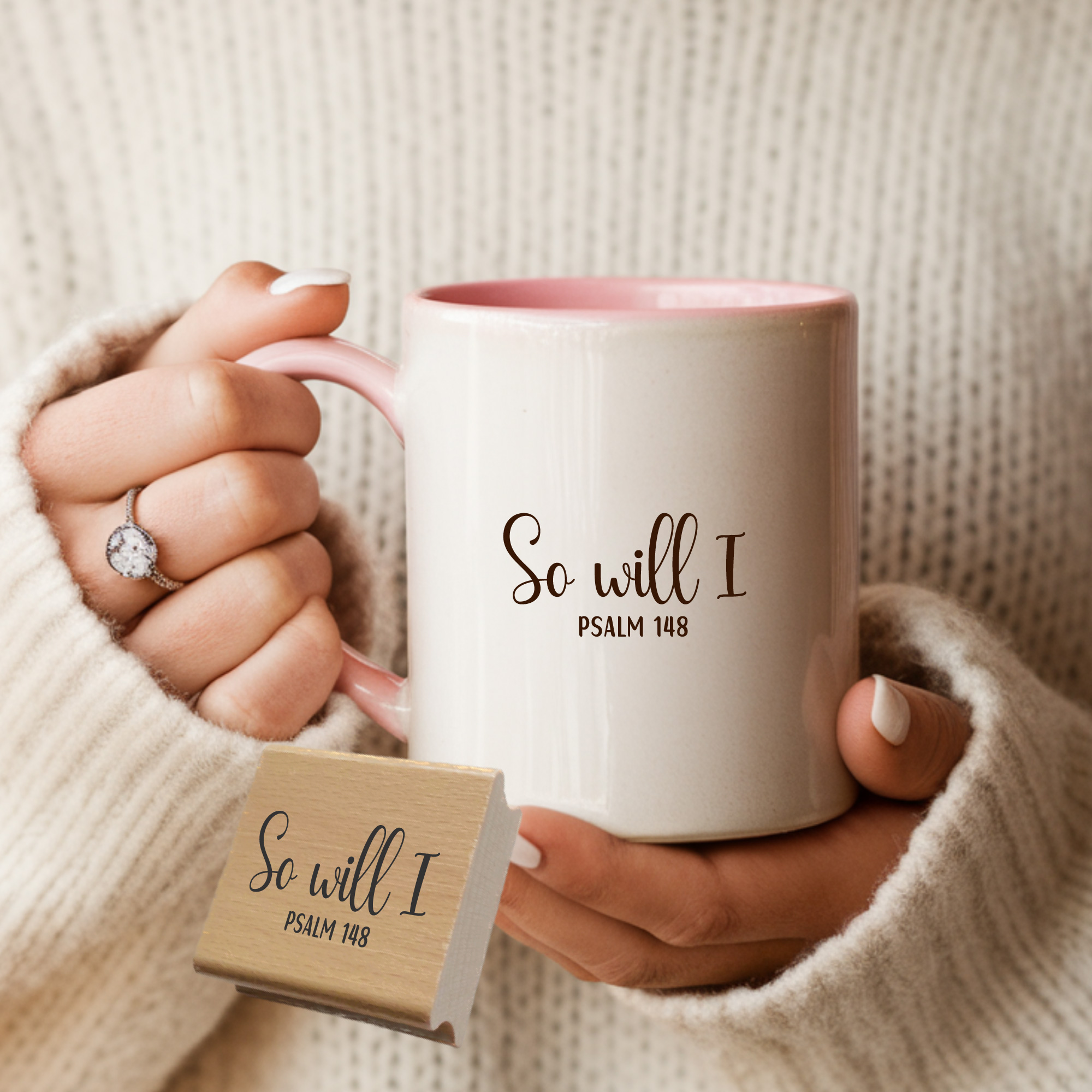 Stempel Psalm 148 • So will I Christlicher Lobpreis- & Bekenntnisstempel