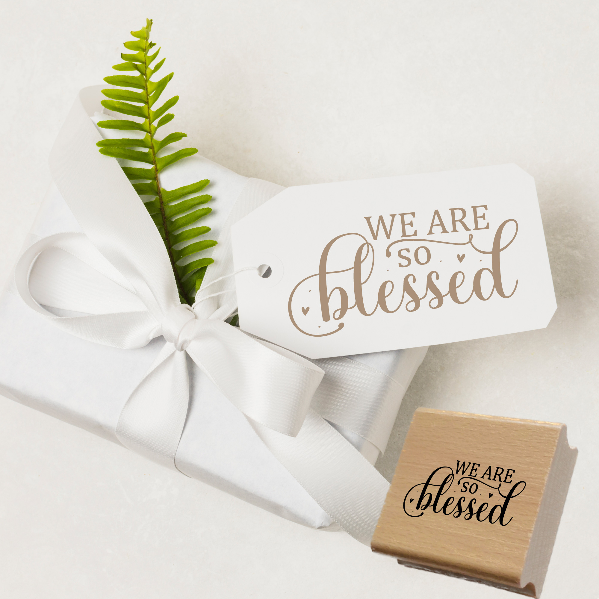 Stempel We are so blessed • Christlicher Familien- & Dankeschön-Stempel