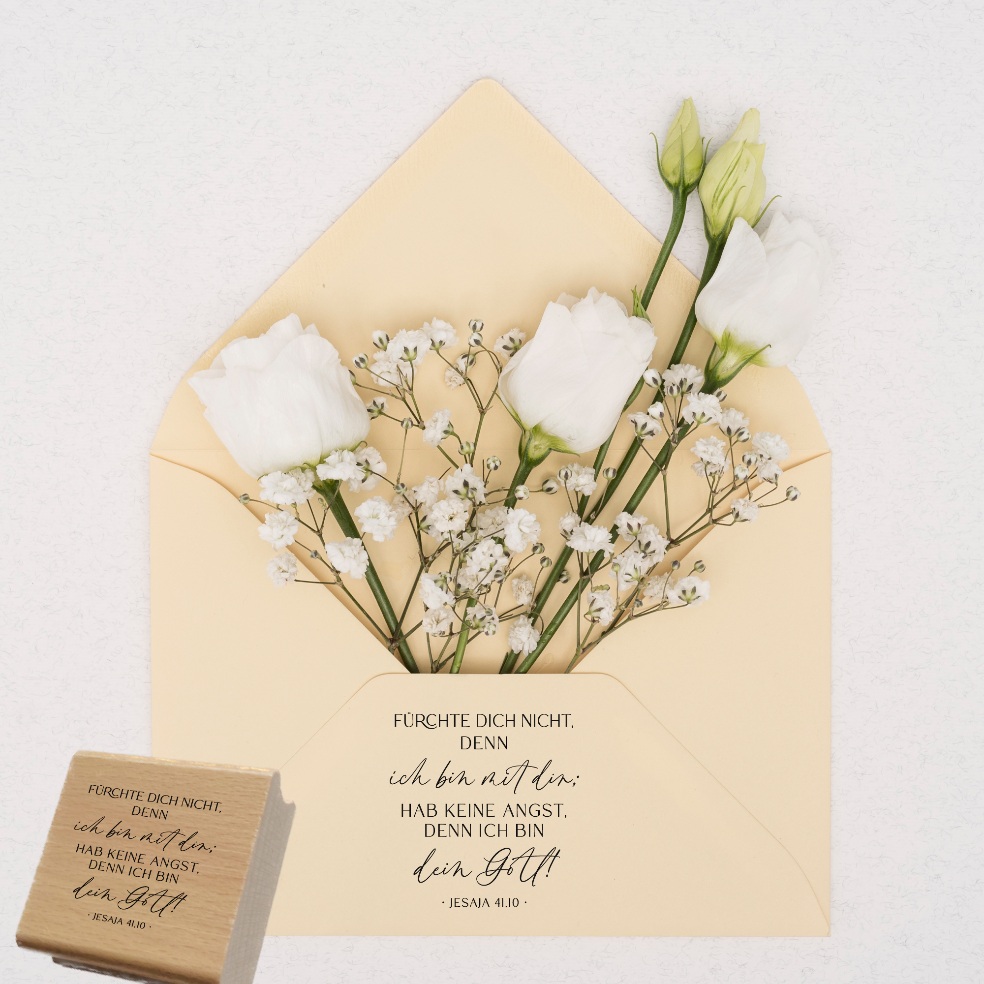Bibelvers Stempel Jesaja 41,10 Fürchte dich nicht • Geschenk zur Konfirmation, Kommunion & Taufe