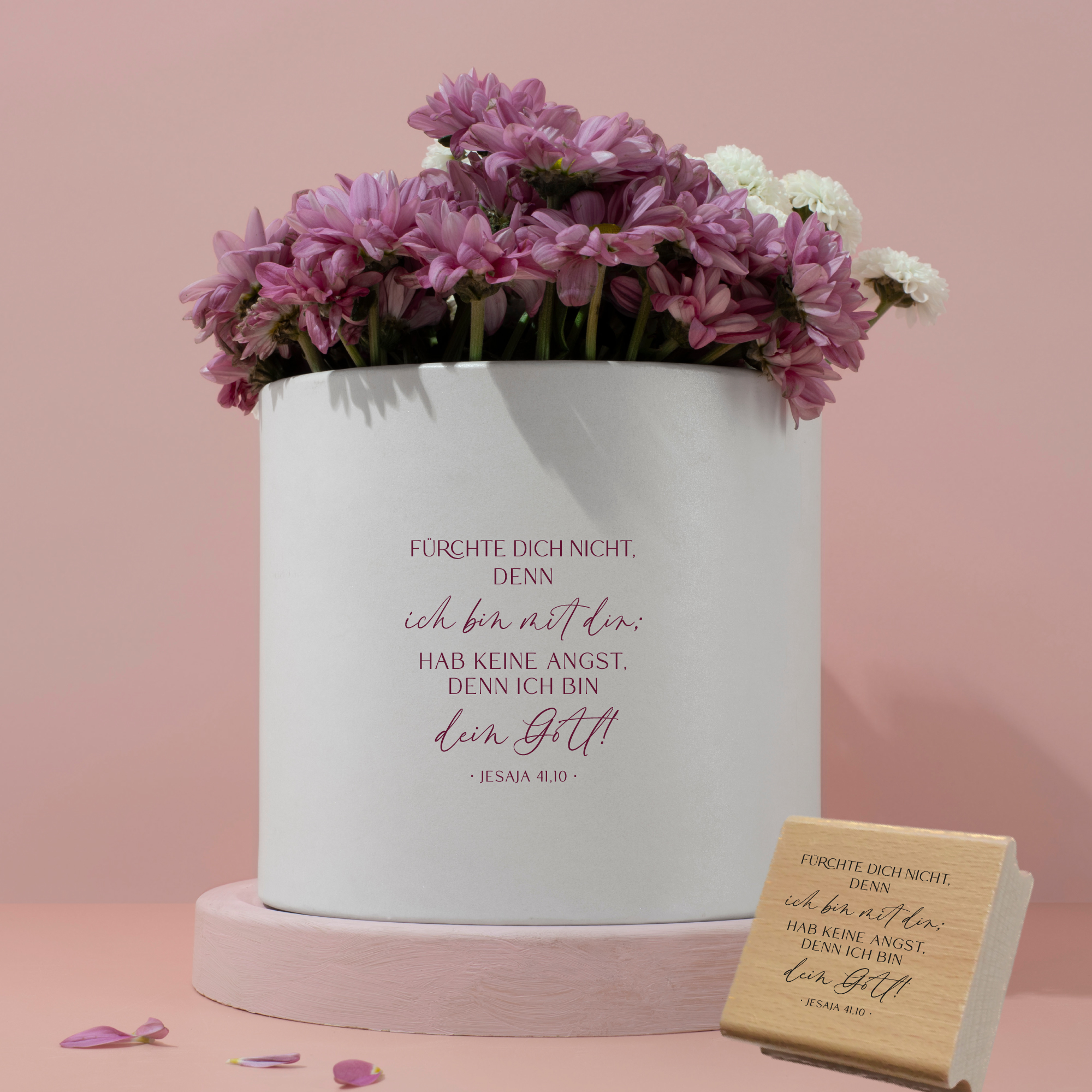 Bibelvers Stempel Jesaja 41,10 Fürchte dich nicht • Geschenk zur Konfirmation, Kommunion & Taufe