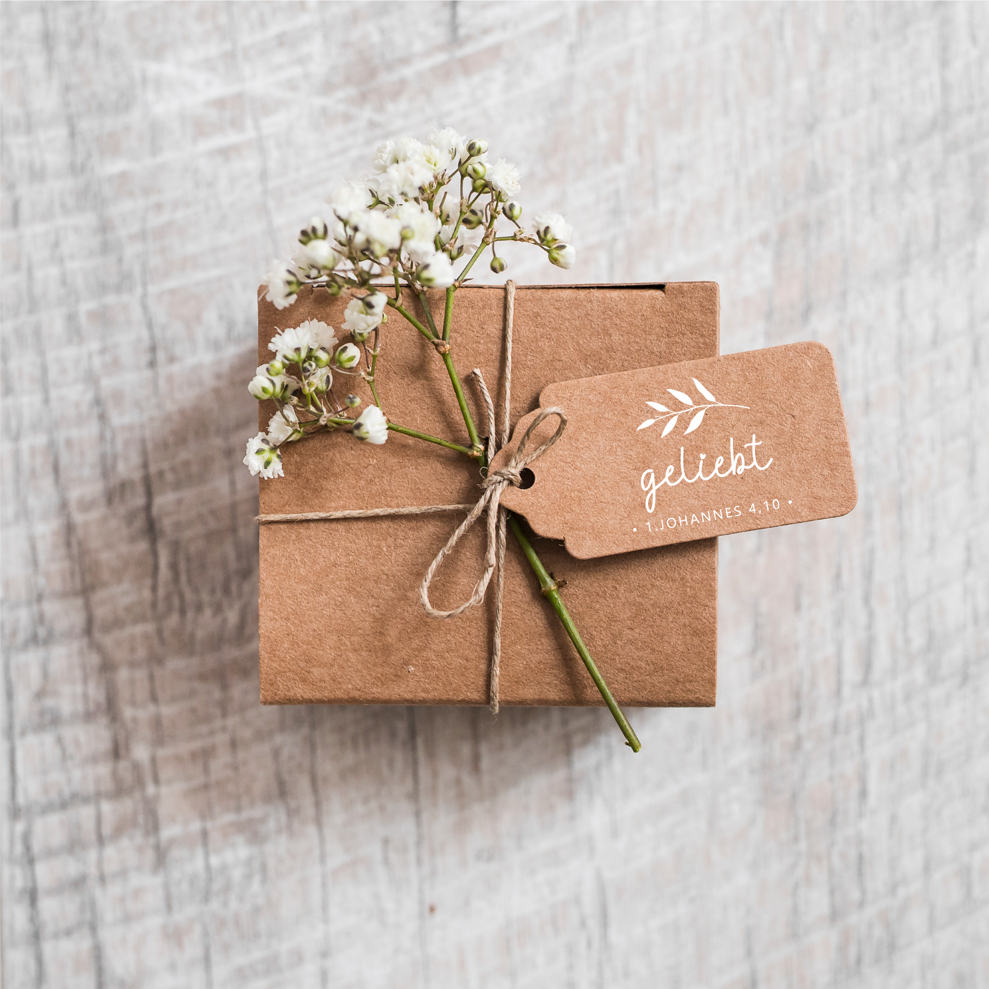 Stempel "geliebt" 1. Johannes 4,10 | Geschenk Hochzeit, Geburt, Taufe