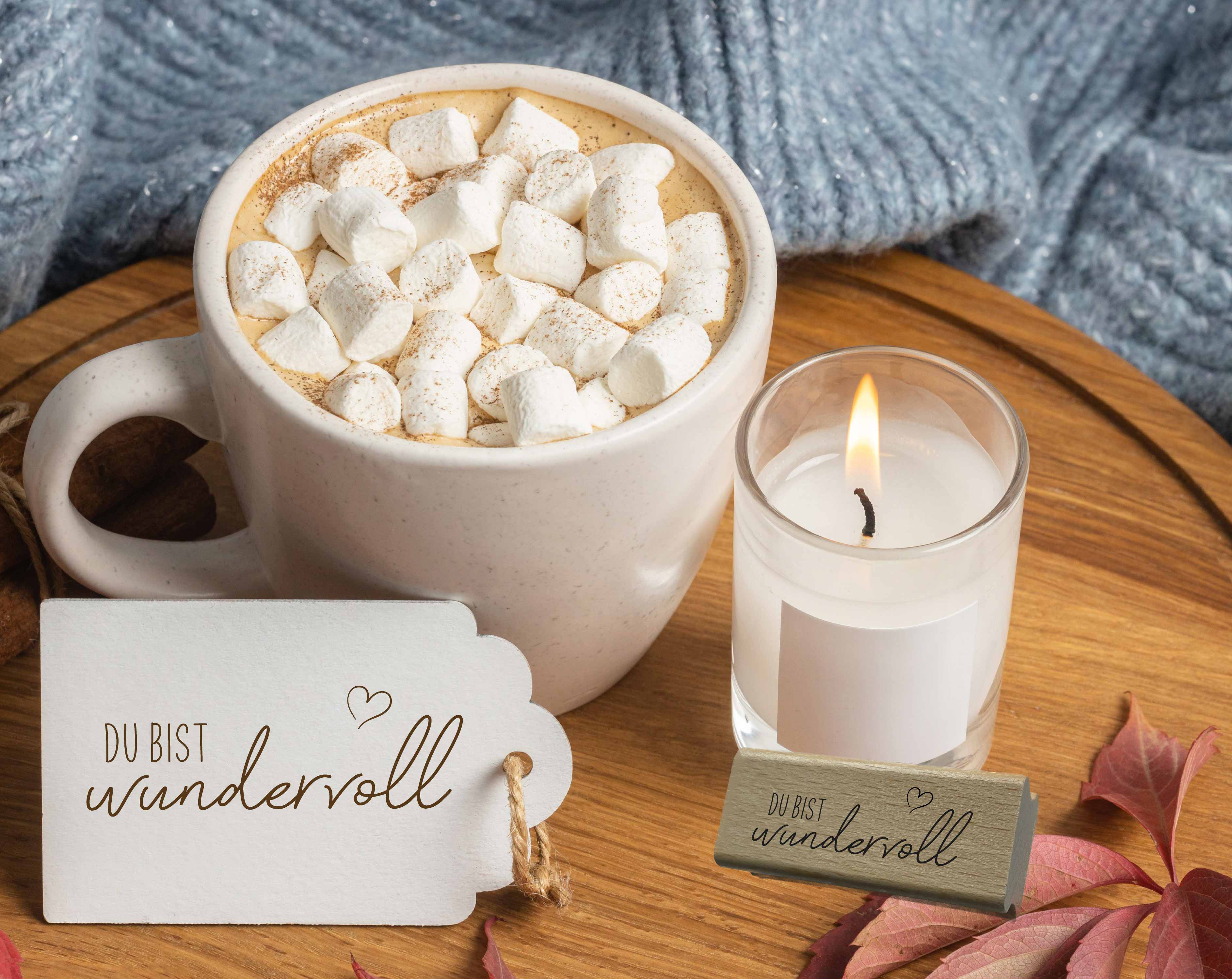 Stempel Du bist wundervoll | Kompliment Motivstempel für Geburtstag, Freunde & Familie