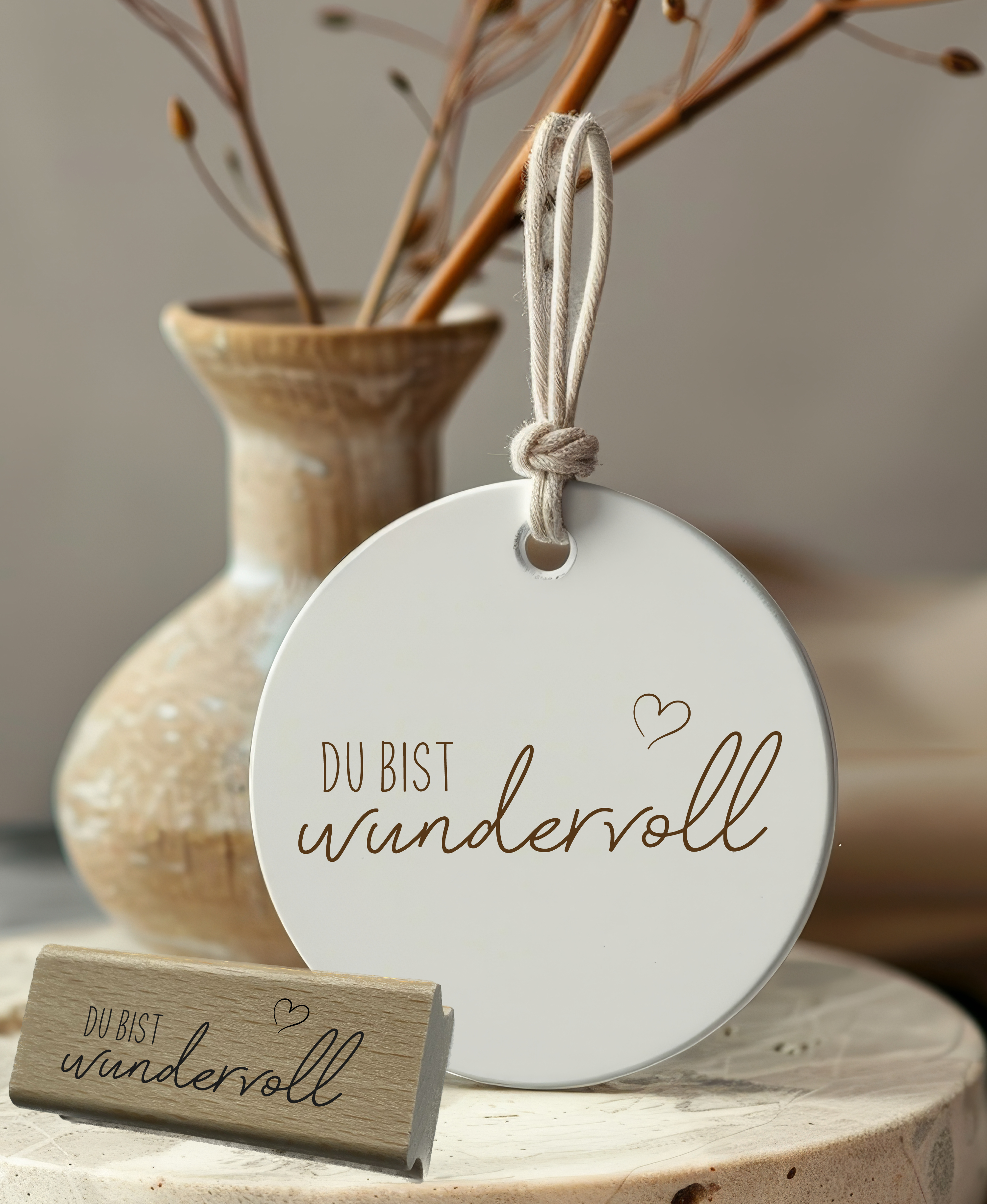 Stempel Du bist wundervoll | Kompliment Motivstempel für Geburtstag, Freunde & Familie