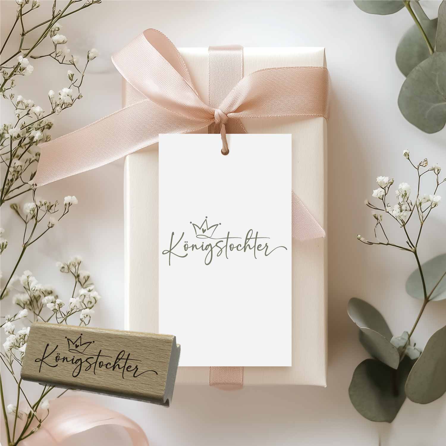 Stempel Königstochter | Christlicher Motivstempel Kind Gottes | für Taufe, Konfirmation & Glaube