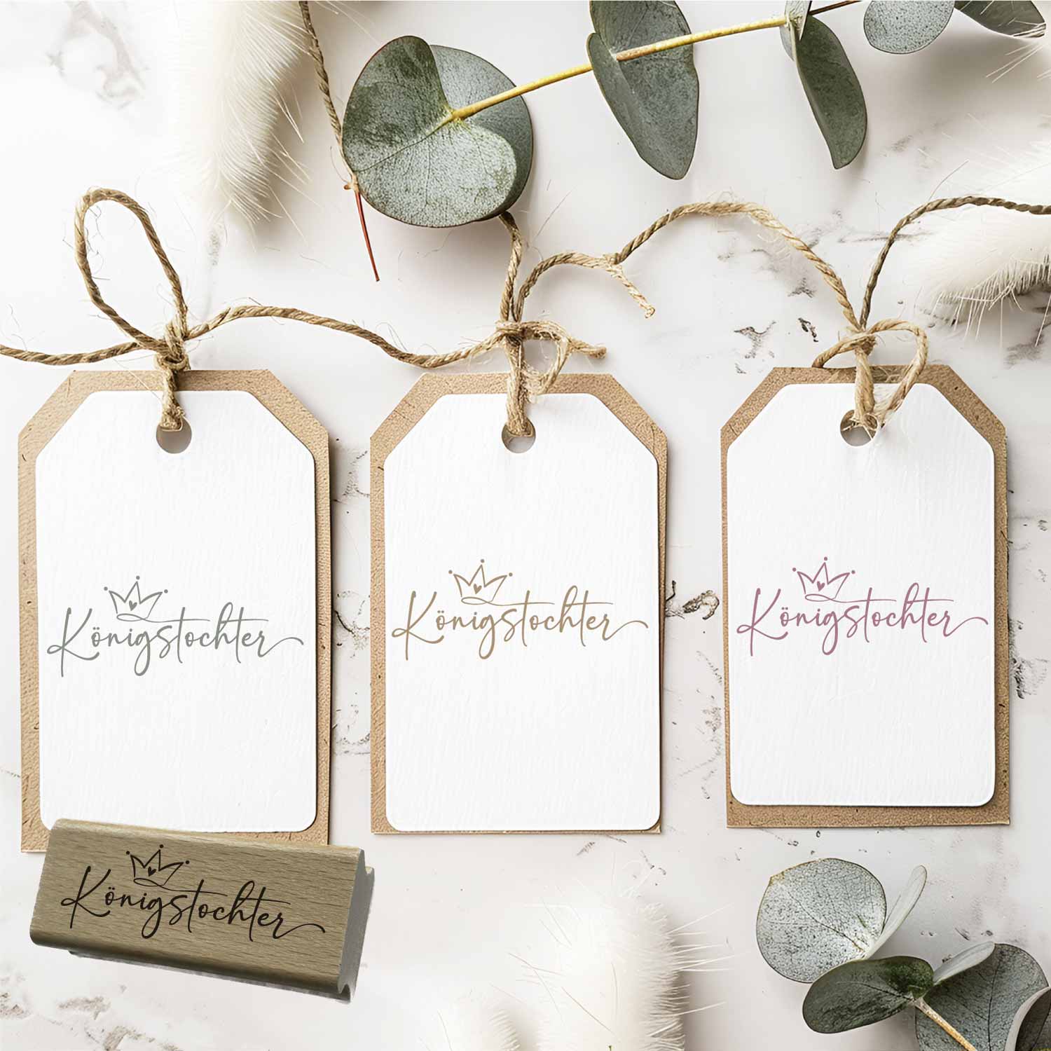 Stempel Königstochter | Christlicher Motivstempel Kind Gottes | für Taufe, Konfirmation & Glaube