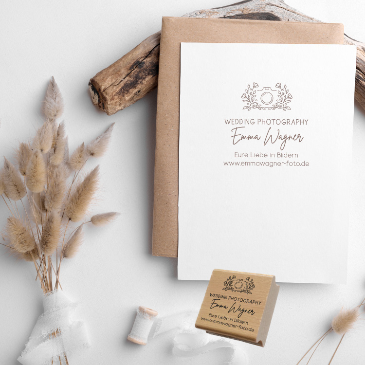 Personalisierter Fotografen Stempel "Emma"