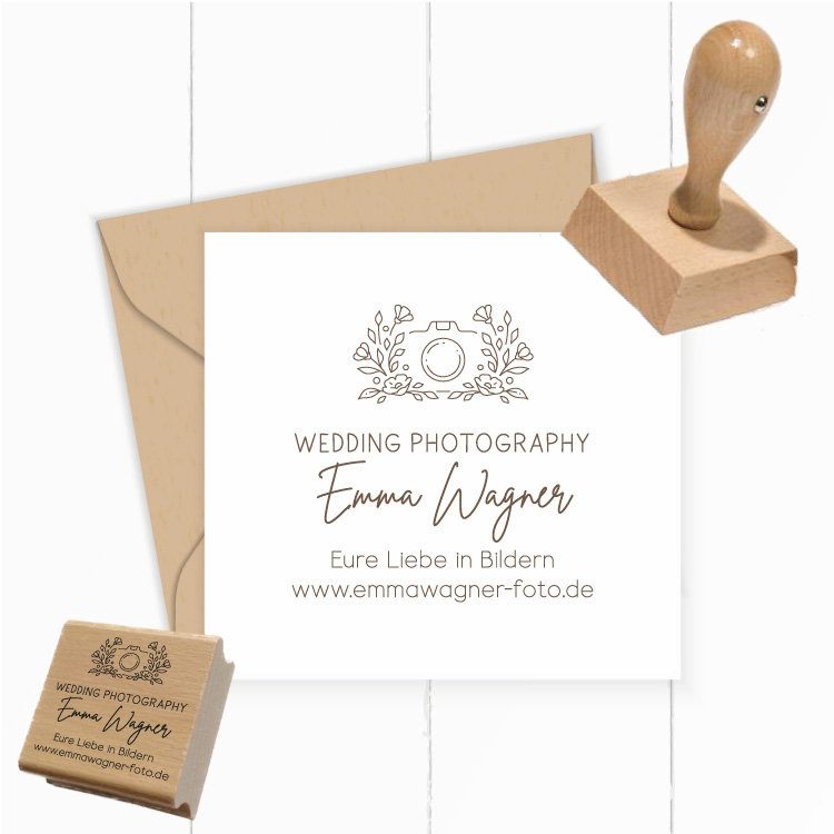 Personalisierter Fotografen Stempel "Emma"