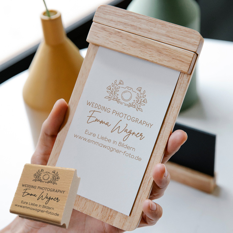 Personalisierter Fotografen Stempel "Emma"