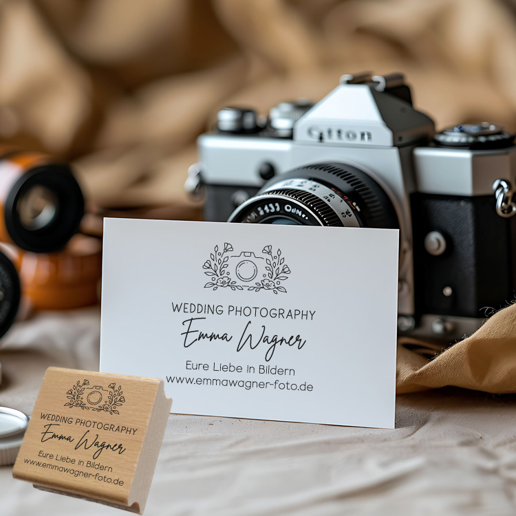 Personalisierter Fotografen Stempel "Emma"