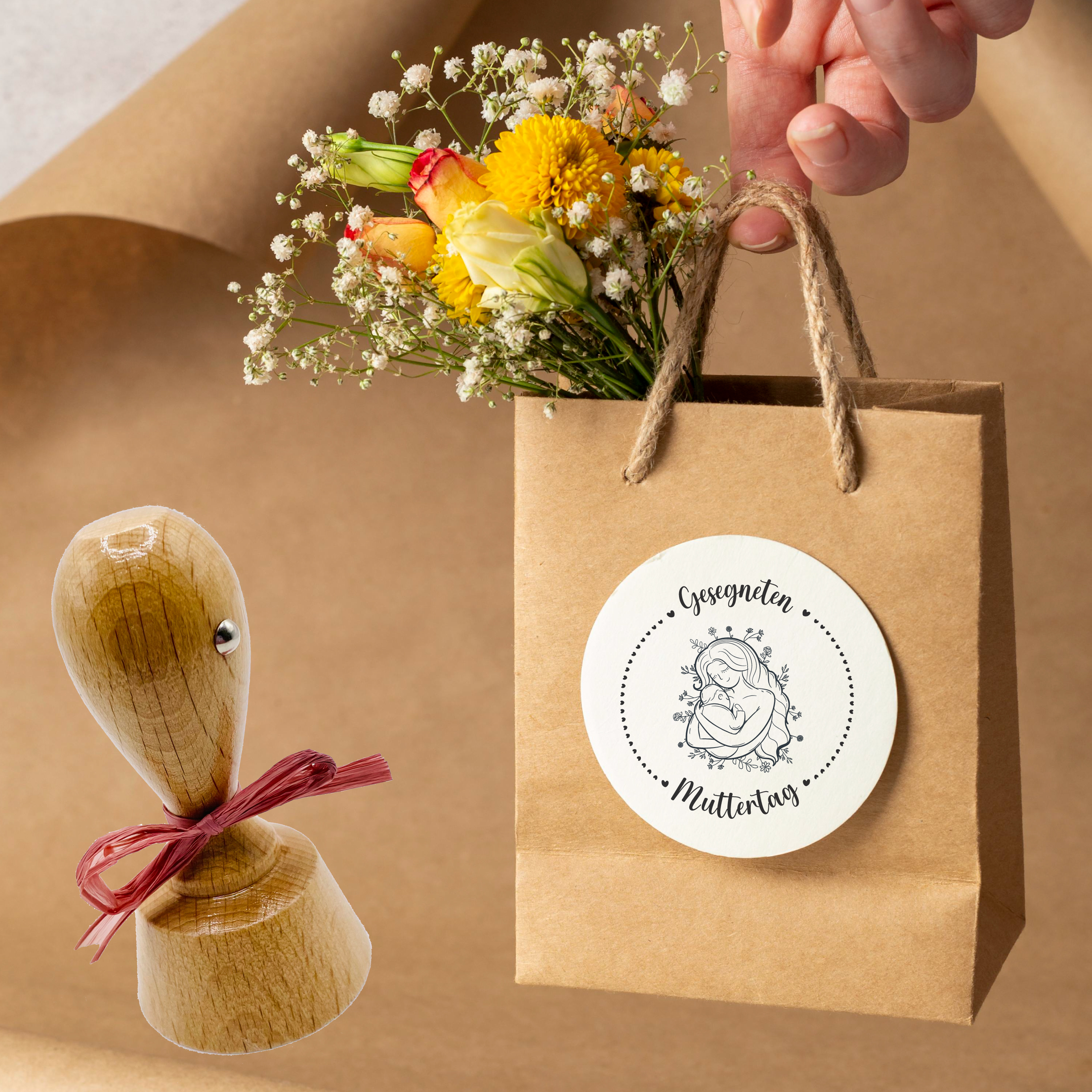 Muttertag Stempel mit Gesegneten Muttertag Motiv